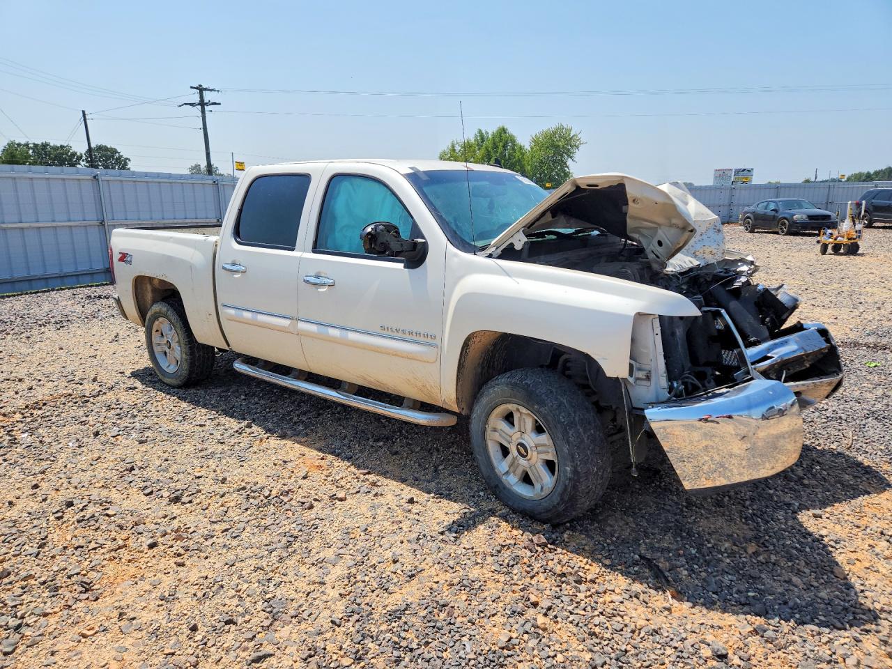 2013 Chevrolet Silverado K1500 Lt White vin: 3GCPKSE72DG287434
