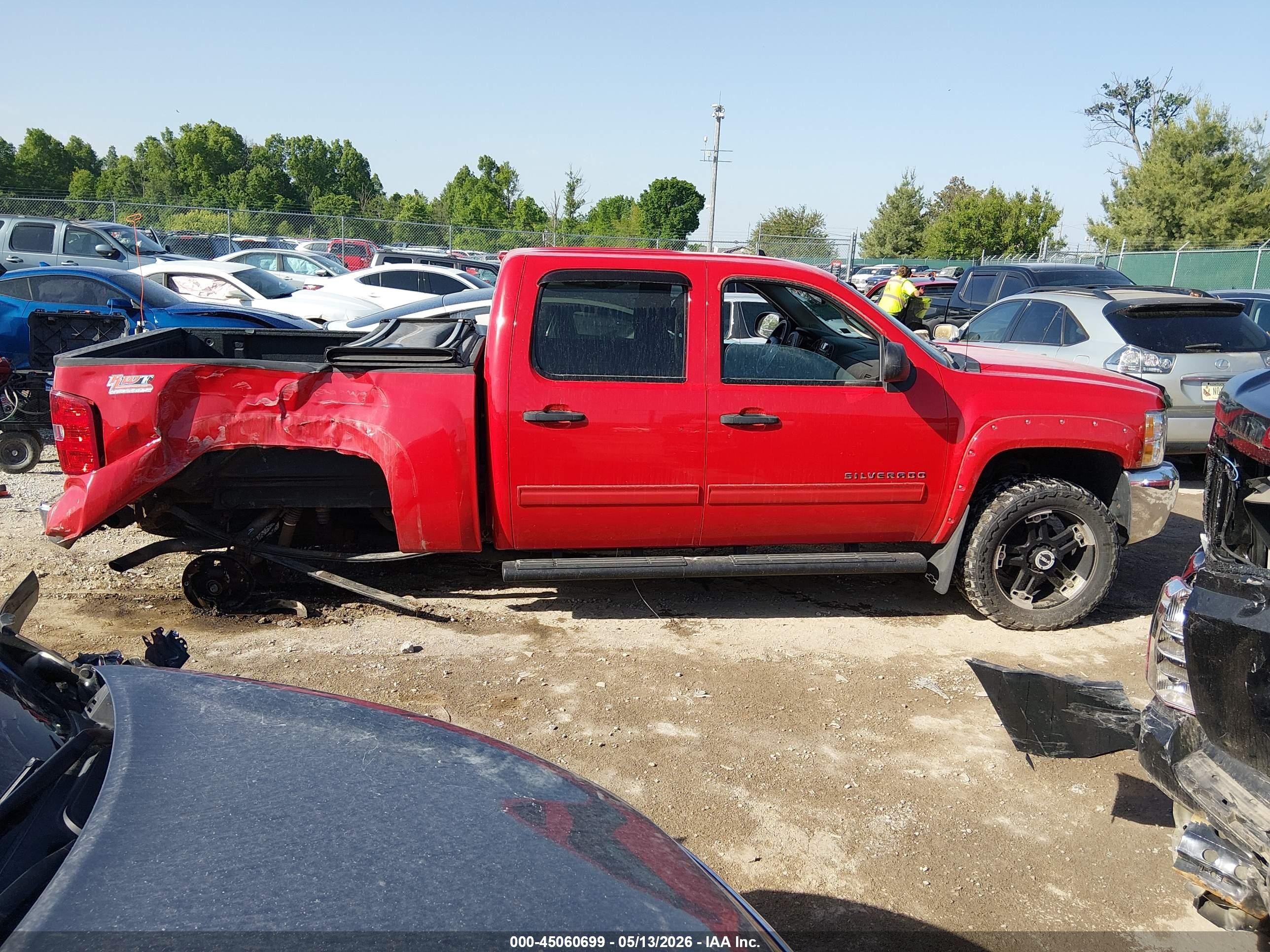 2013 Chevrolet Silverado 1500 Lt Red vin: 3GCPKSE72DG320190