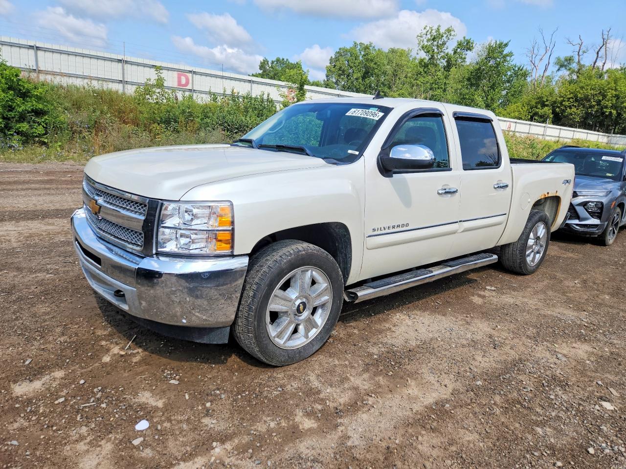 2013 Chevrolet Silverado K1500 Lt White vin: 3GCPKSE72DG370720