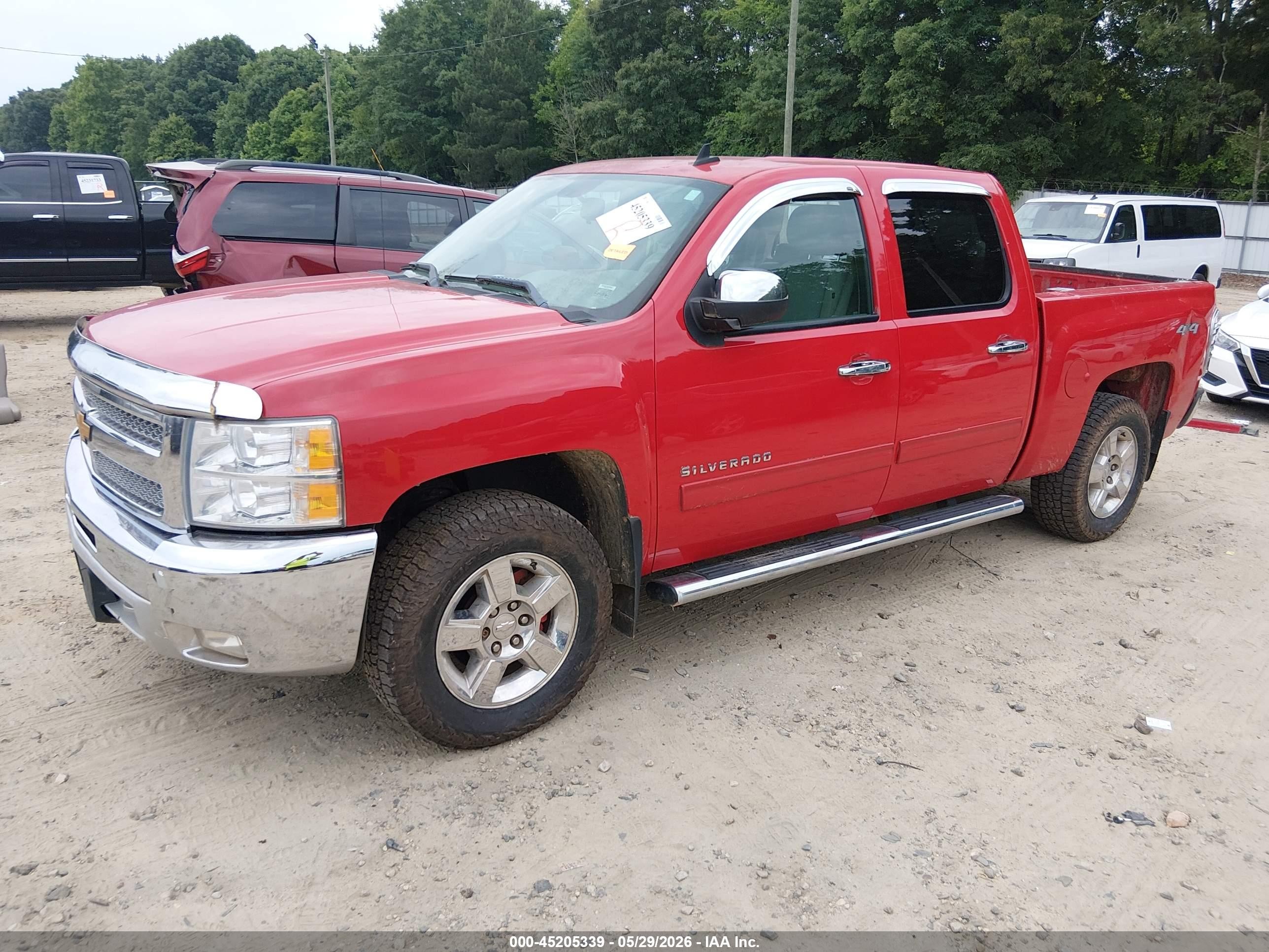 2012 Chevrolet Silverado 1500 Lt Red vin: 3GCPKSE73CG127917