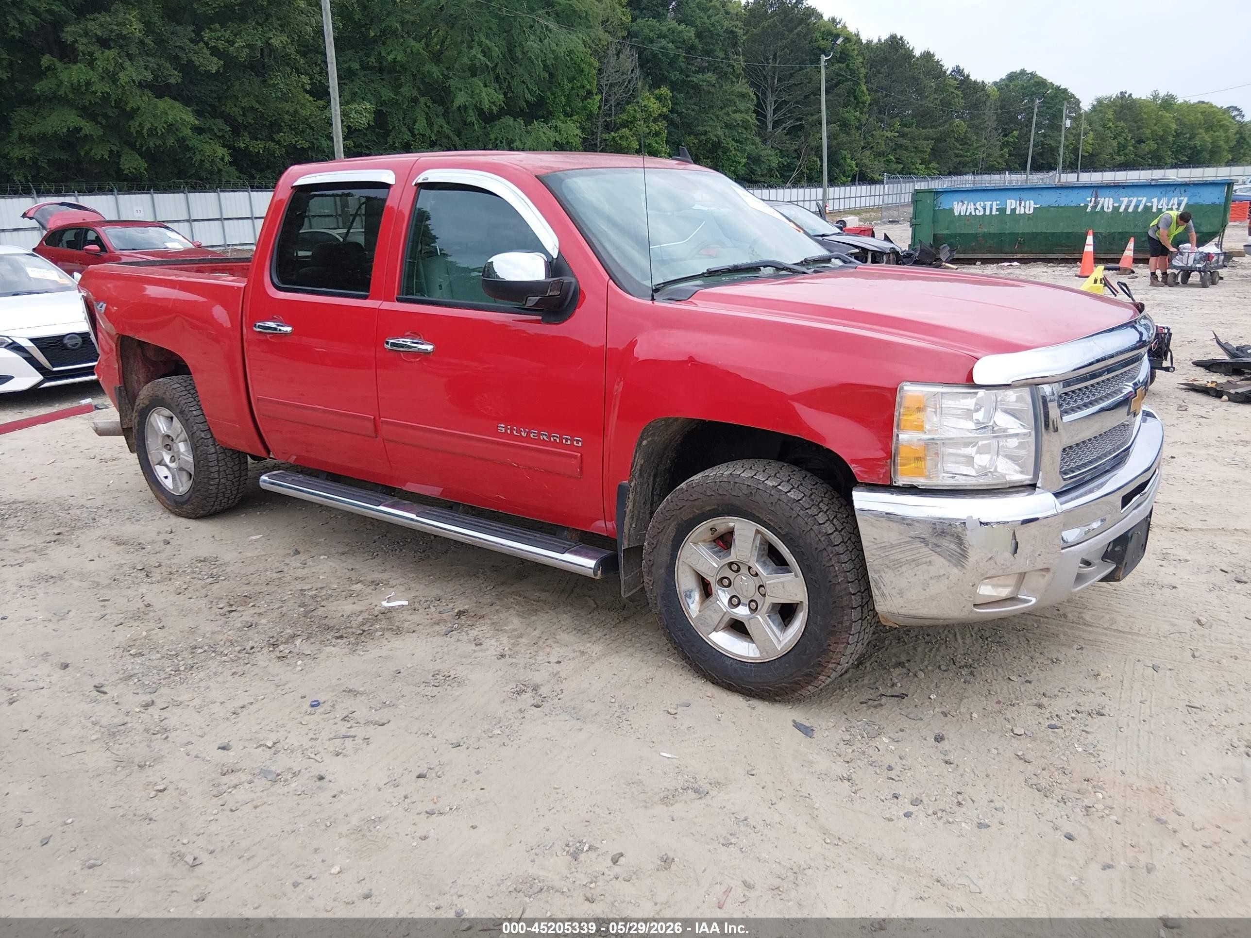 2012 Chevrolet Silverado 1500 Lt Red vin: 3GCPKSE73CG127917