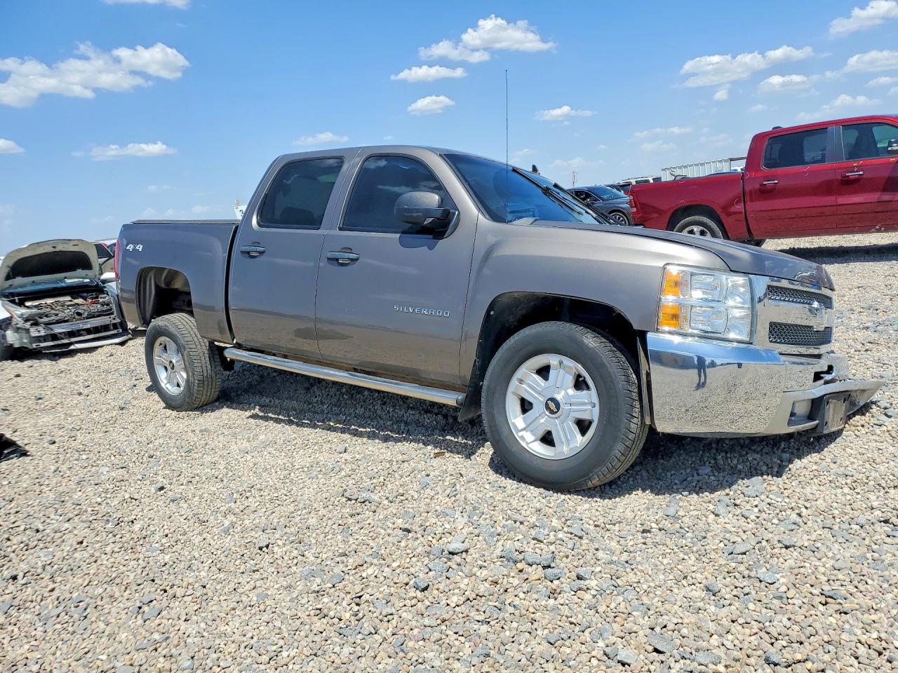 2012 Chevrolet Silverado K1500 Lt Silver vin: 3GCPKSE73CG186157