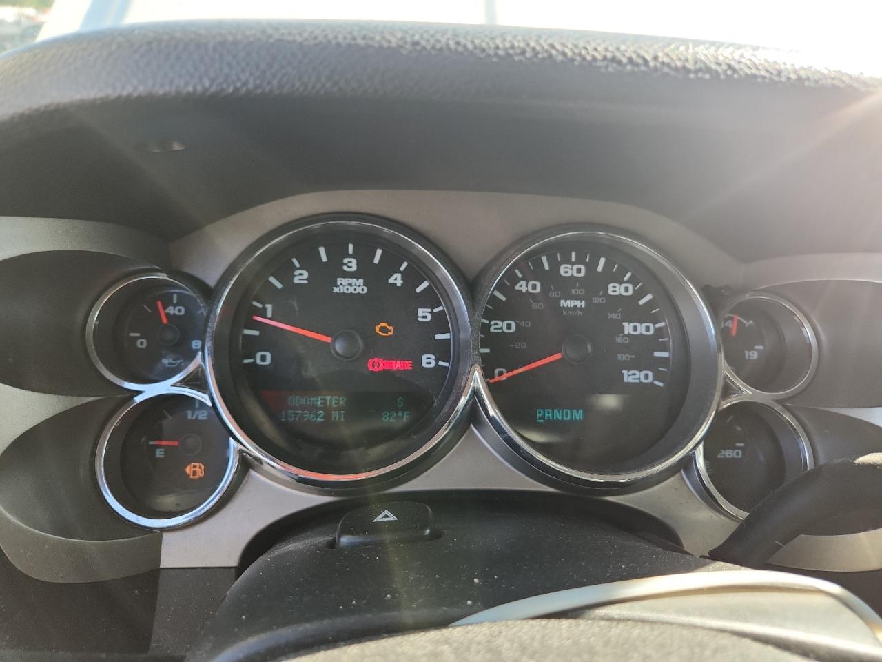 2012 Chevrolet Silverado K1500 Lt White vin: 3GCPKSE73CG264050 Damage: Warning Light - Engine, On, Unacceptable