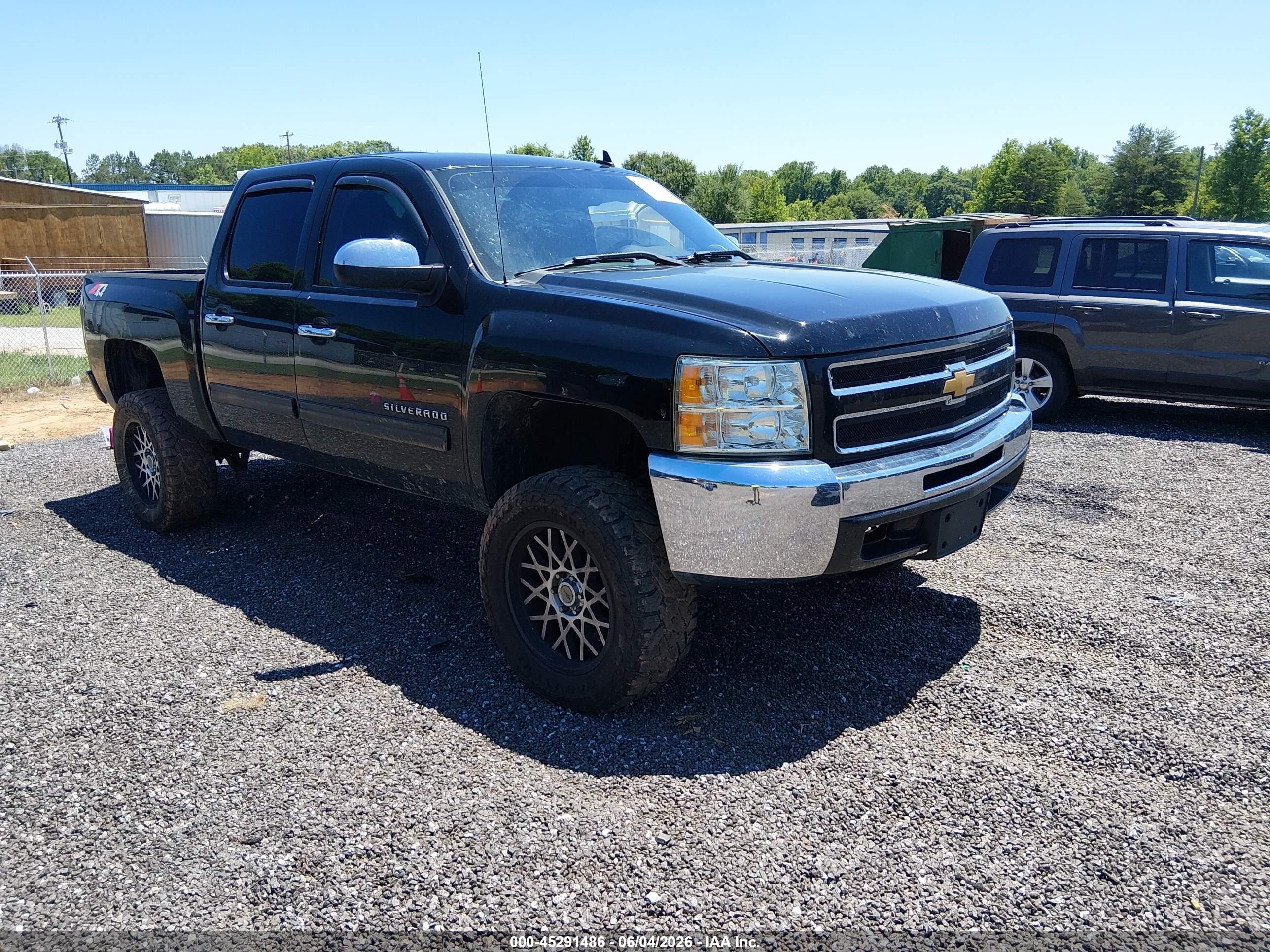 2013 Chevrolet Silverado 1500 Lt Black vin: 3GCPKSE73DG178819