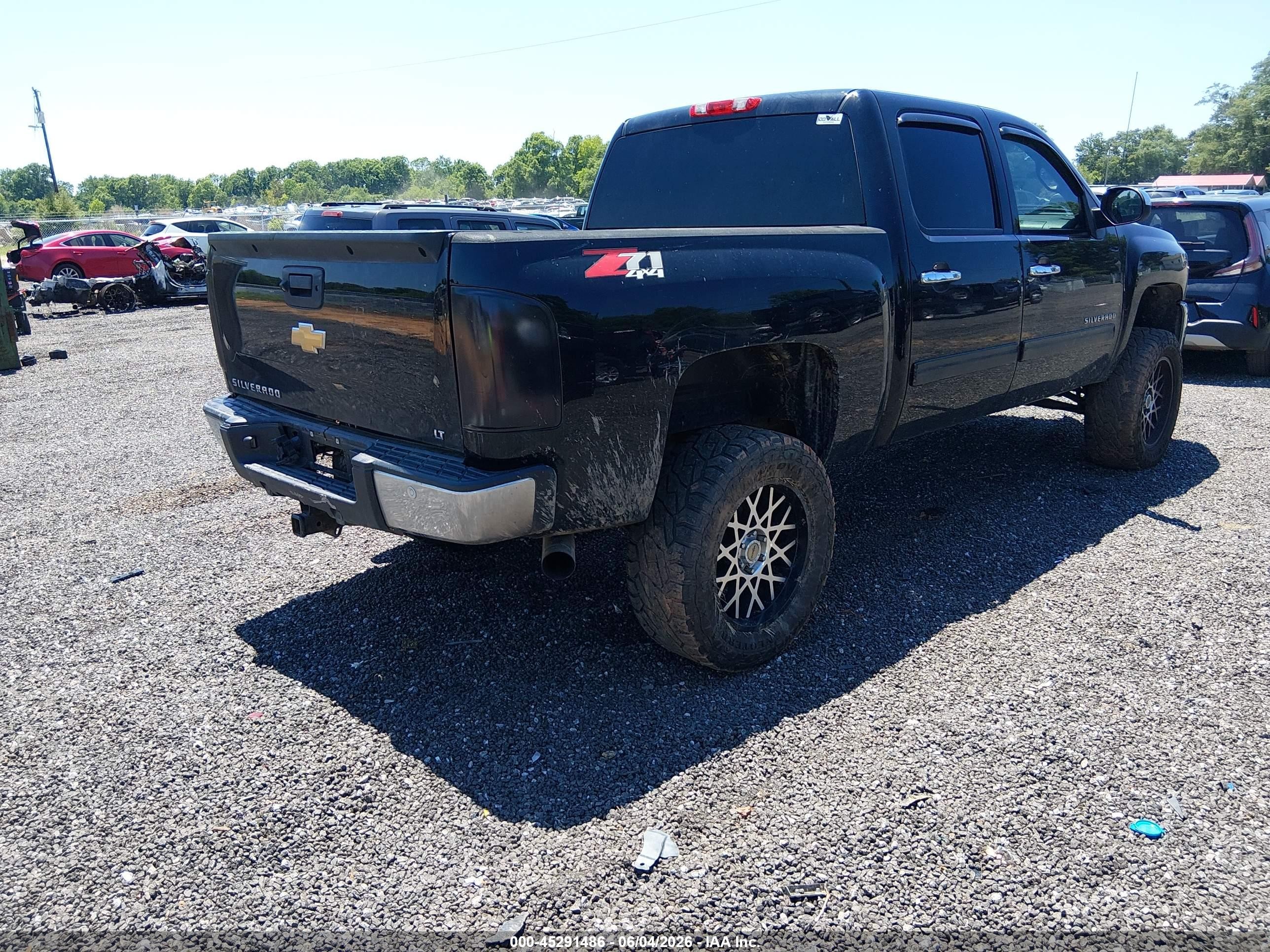 2013 Chevrolet Silverado 1500 Lt Black vin: 3GCPKSE73DG178819