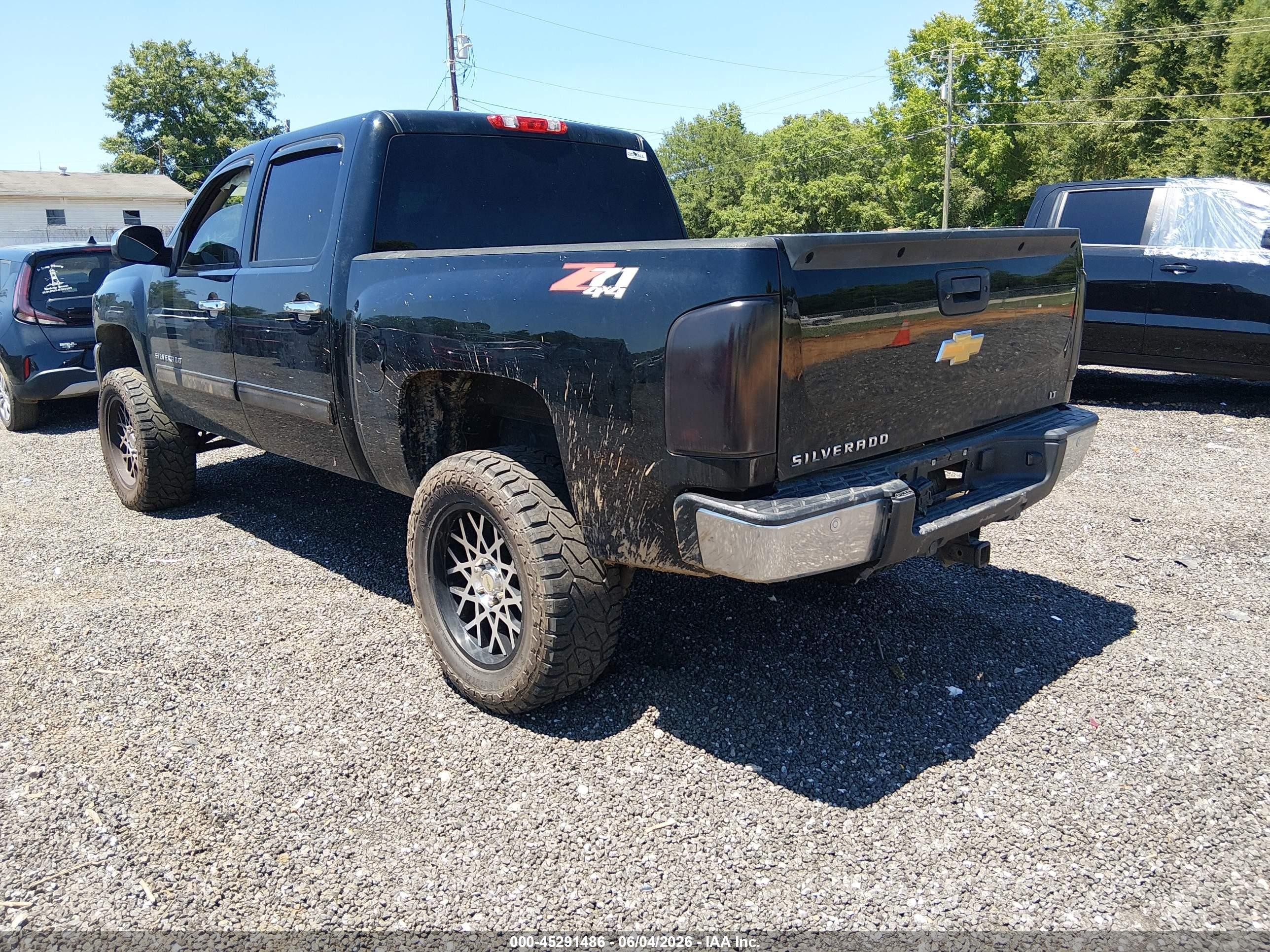 2013 Chevrolet Silverado 1500 Lt Black vin: 3GCPKSE73DG178819