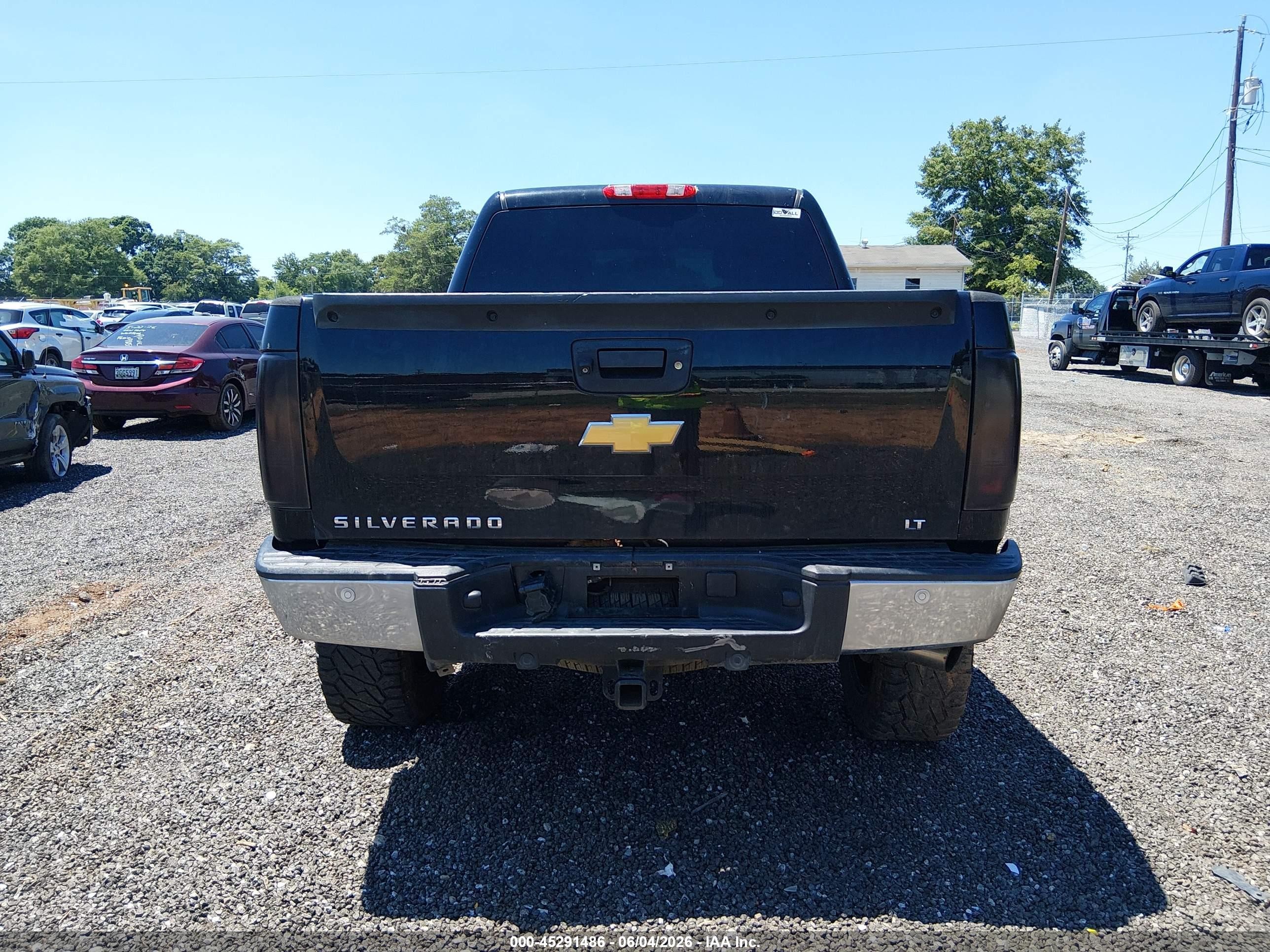 2013 Chevrolet Silverado 1500 Lt Black vin: 3GCPKSE73DG178819