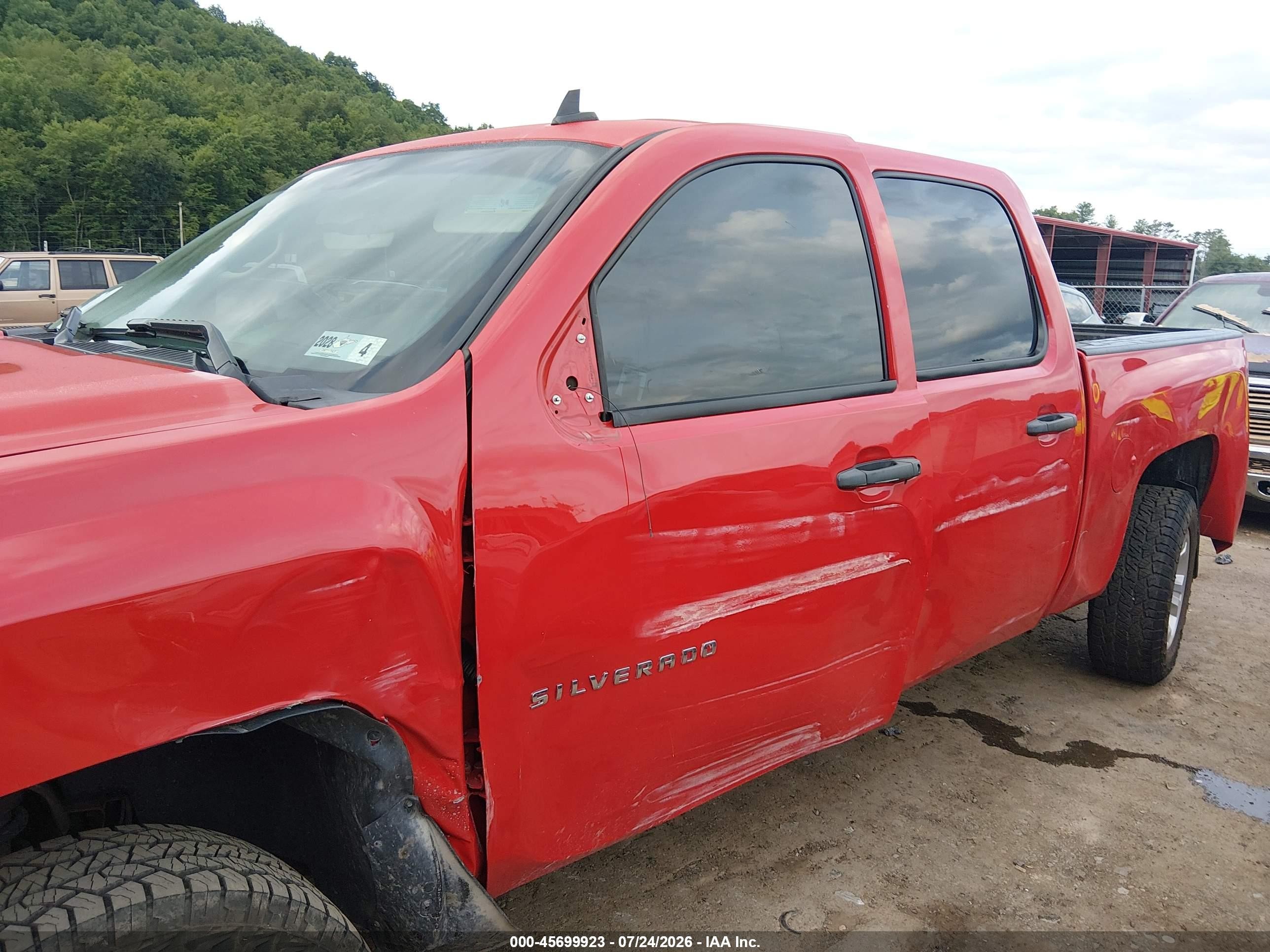 2013 Chevrolet Silverado 1500 Lt Красный vin: 3GCPKSE73DG195684