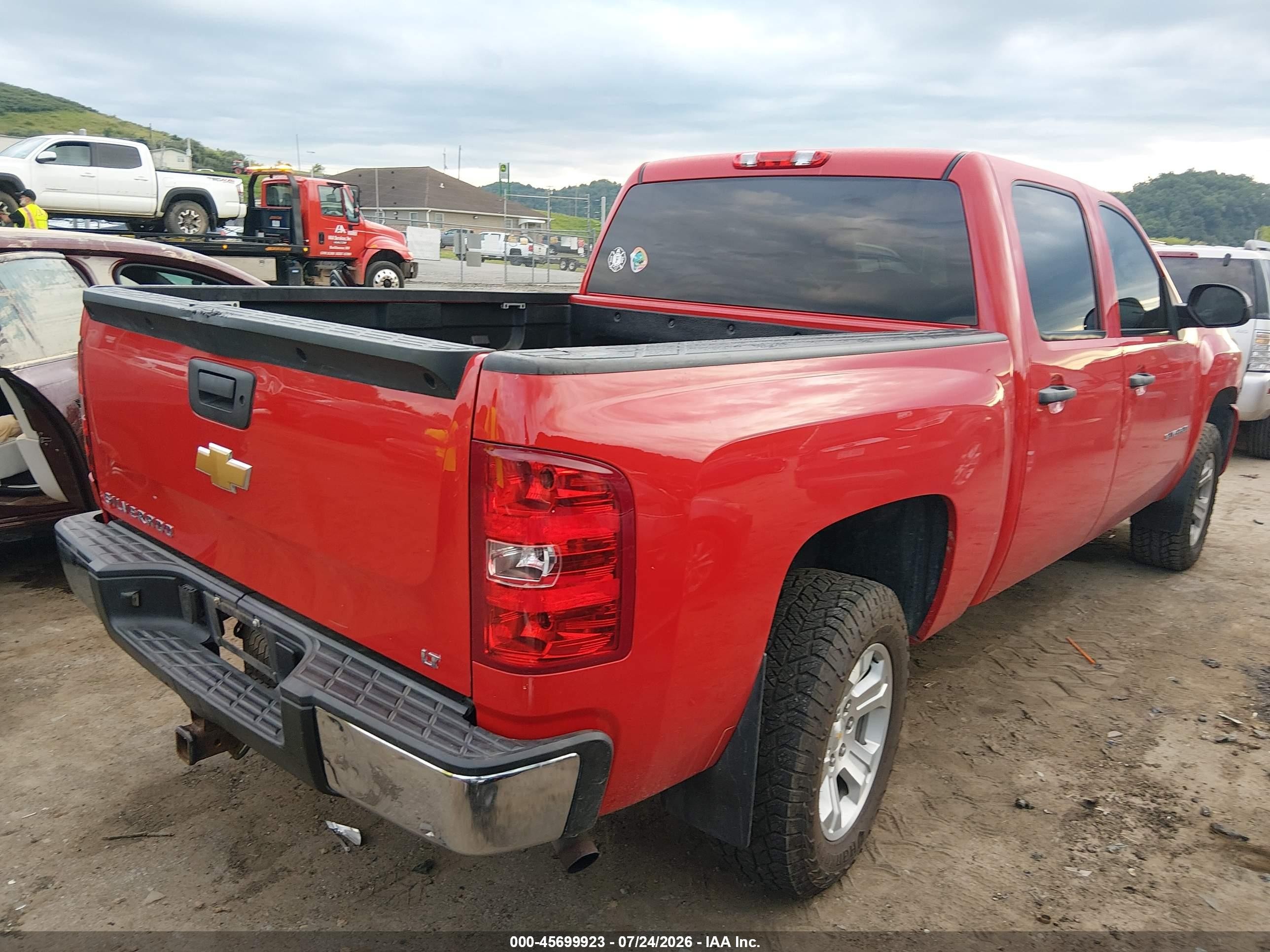 2013 Chevrolet Silverado 1500 Lt Красный vin: 3GCPKSE73DG195684