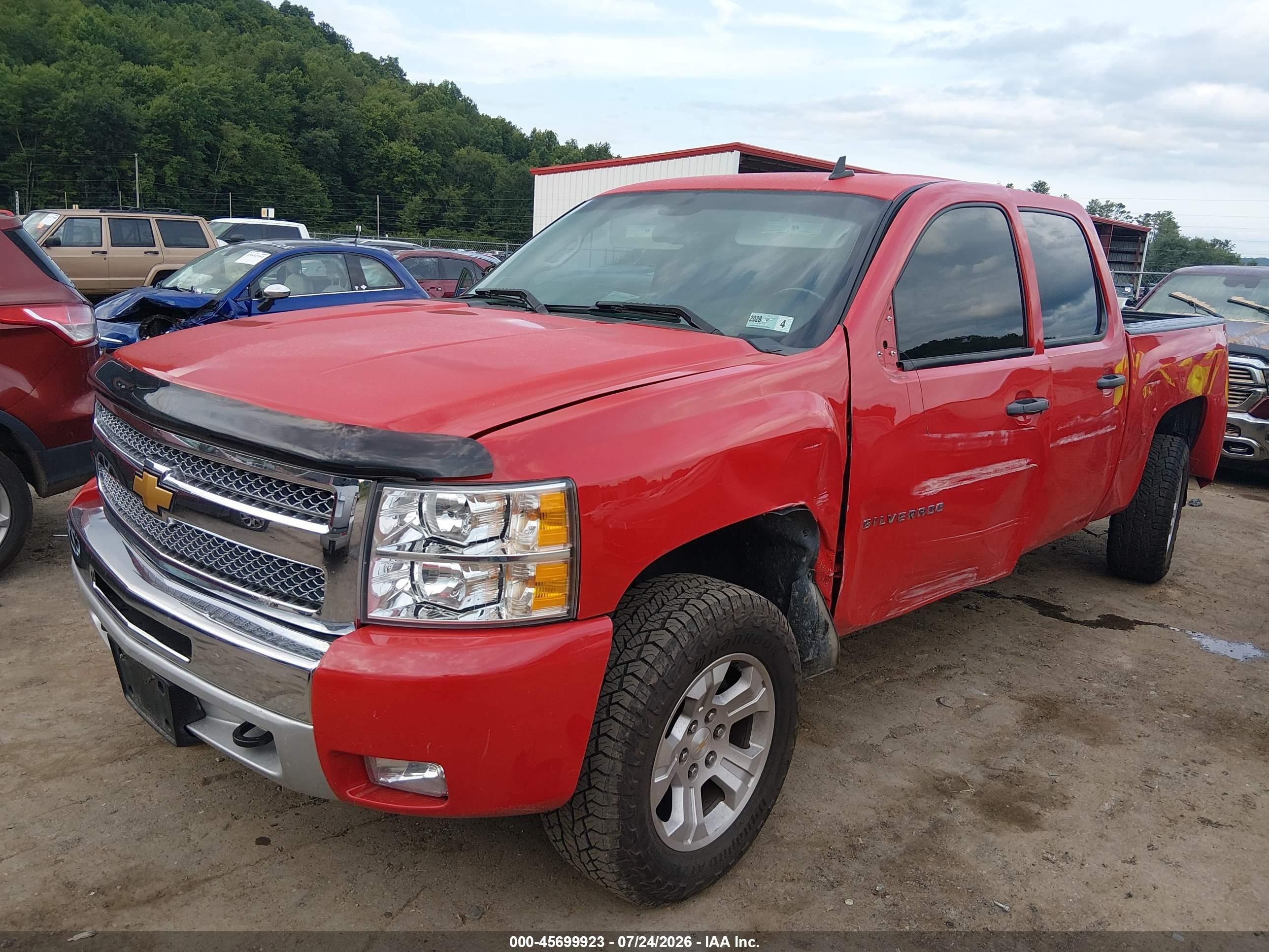 2013 Chevrolet Silverado 1500 Lt Красный vin: 3GCPKSE73DG195684