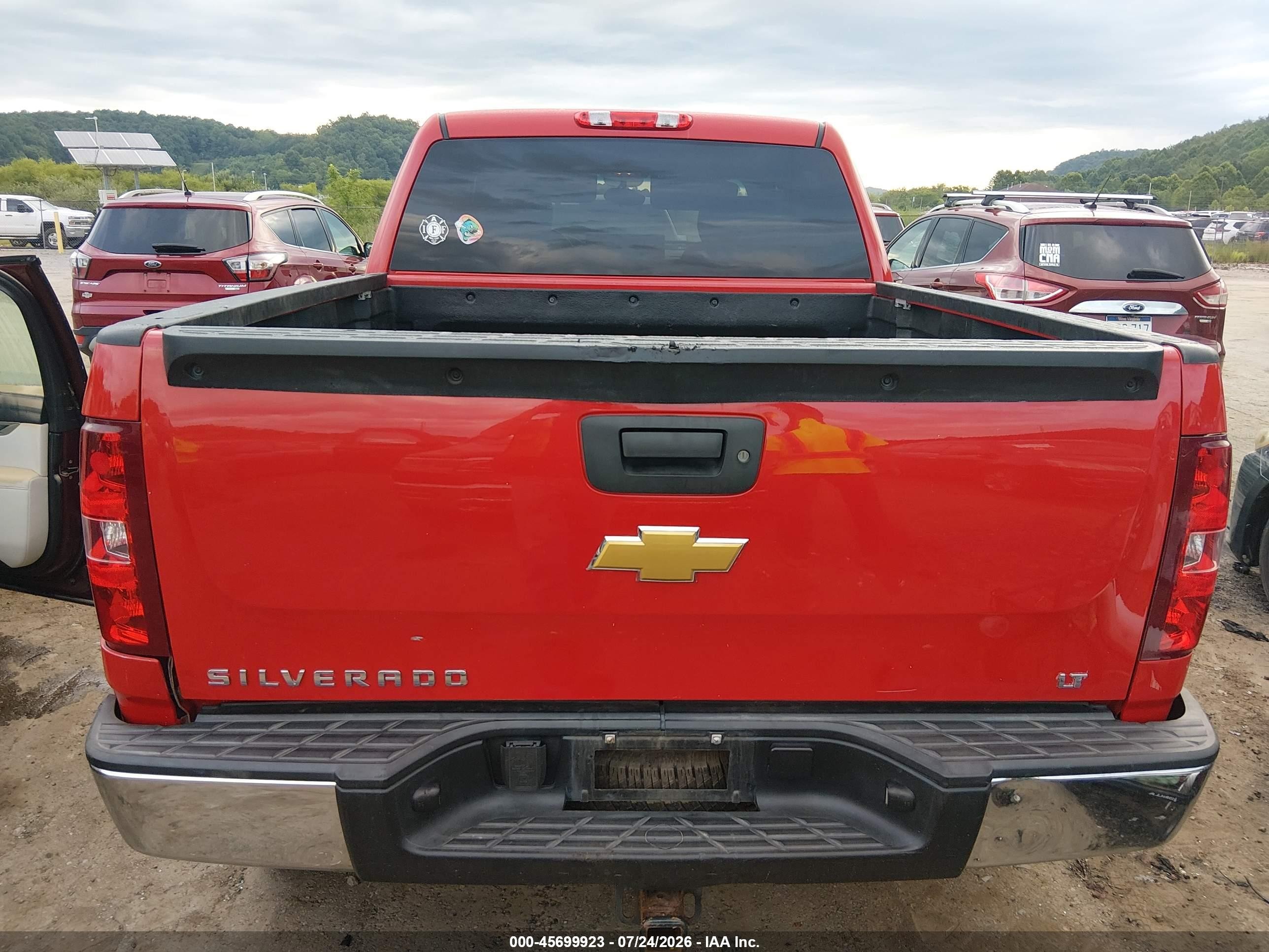 2013 Chevrolet Silverado 1500 Lt Красный vin: 3GCPKSE73DG195684