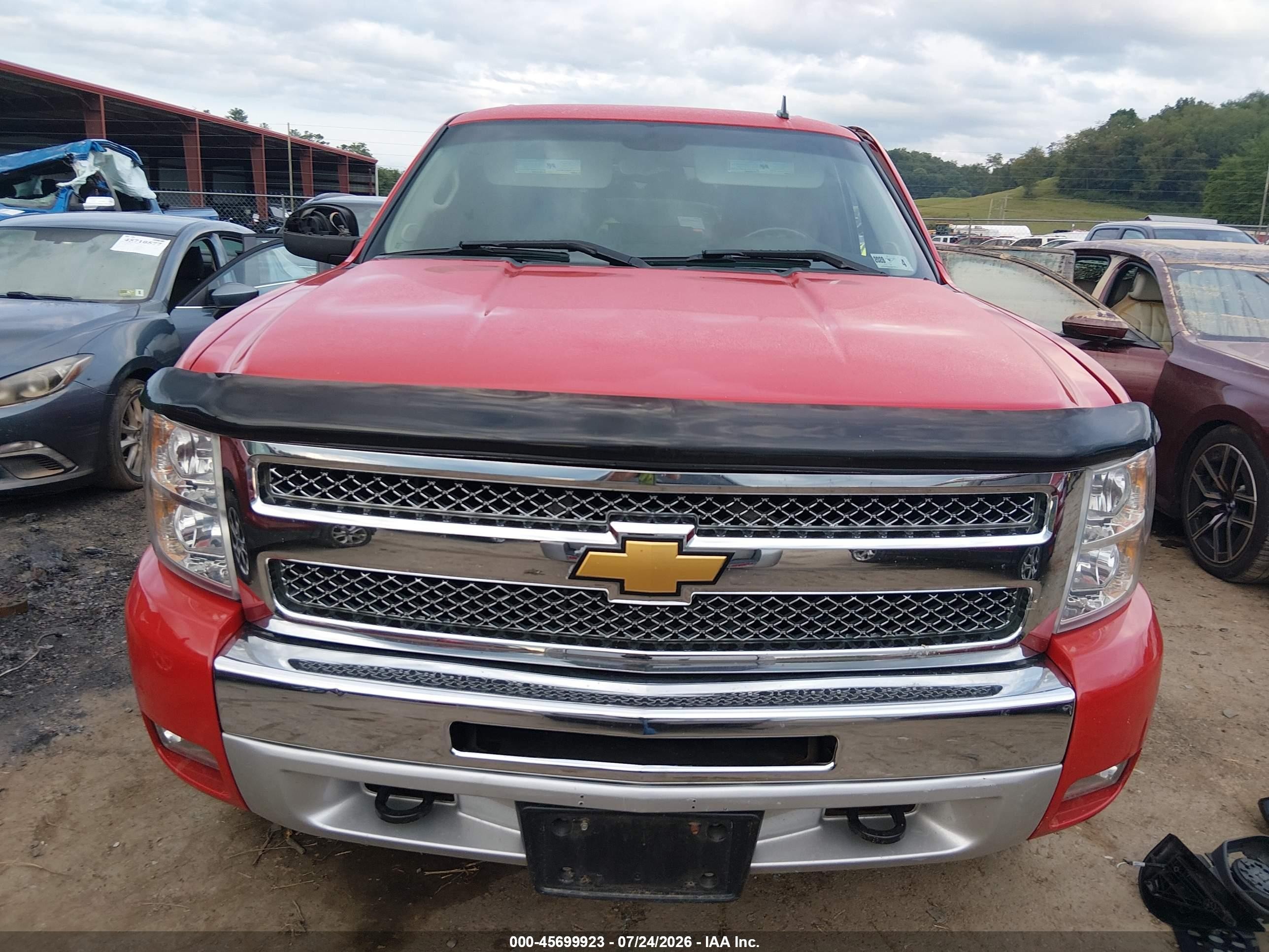 2013 Chevrolet Silverado 1500 Lt Красный vin: 3GCPKSE73DG195684