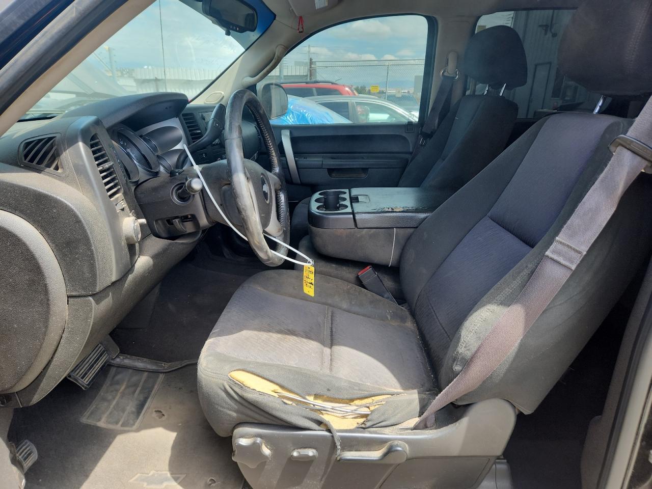 2013 Chevrolet Silverado K1500 Lt Black vin: 3GCPKSE73DG257830 Damage: Left Front Seat Cushion, Torn, > 12 Inches