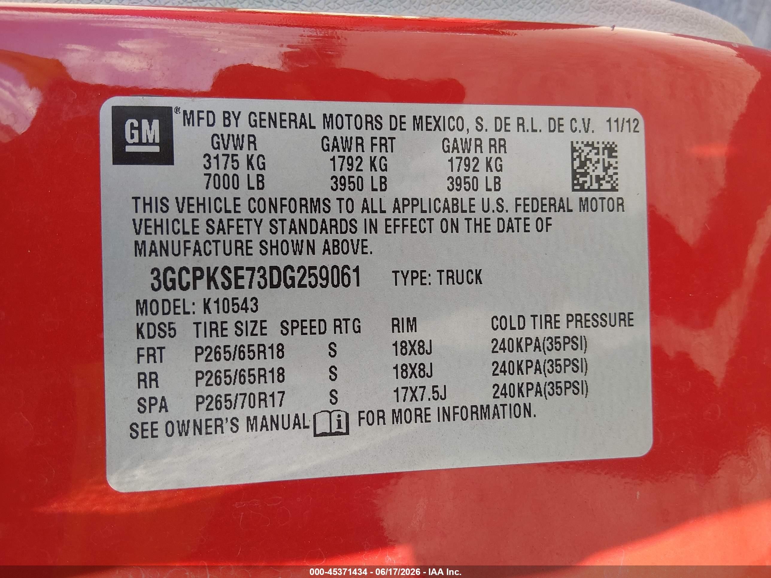 2013 Chevrolet Silverado 1500 Lt Red vin: 3GCPKSE73DG259061