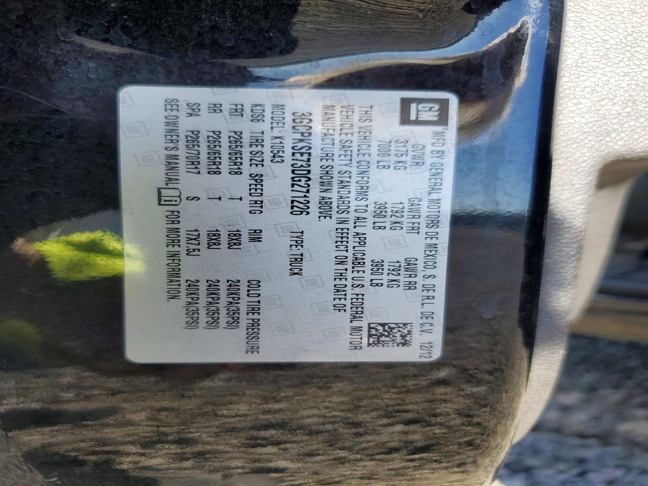 2013 Chevrolet Silverado K1500 Lt Black vin: 3GCPKSE73DG271226