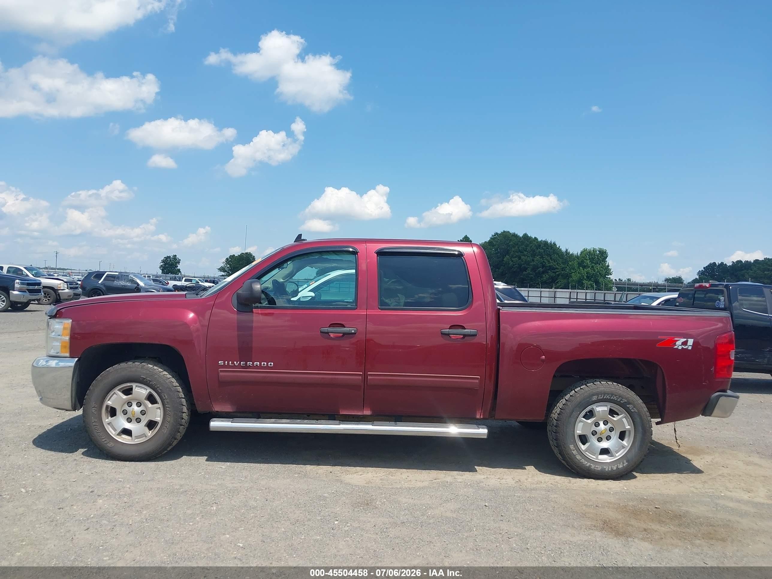 2013 Chevrolet Silverado 1500 Lt Maroon vin: 3GCPKSE73DG342523