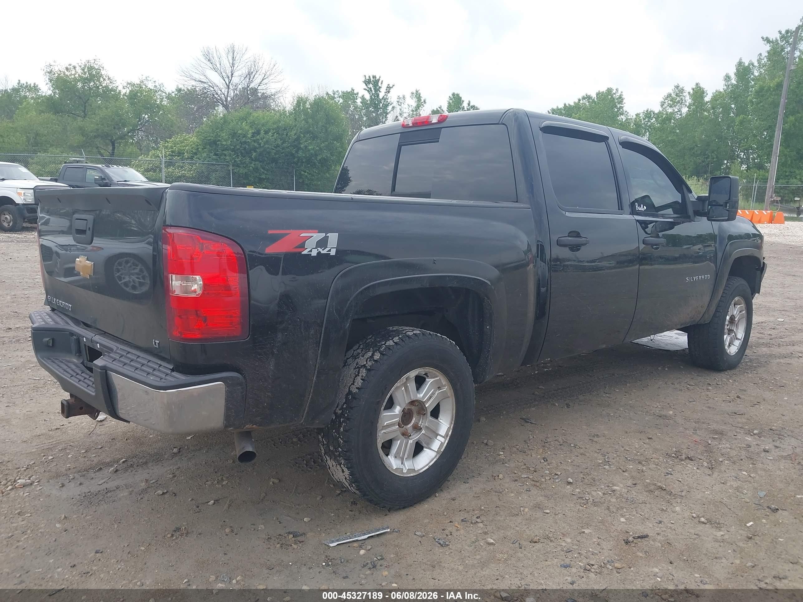 2012 Chevrolet Silverado 1500 Lt Black vin: 3GCPKSE74CG183090