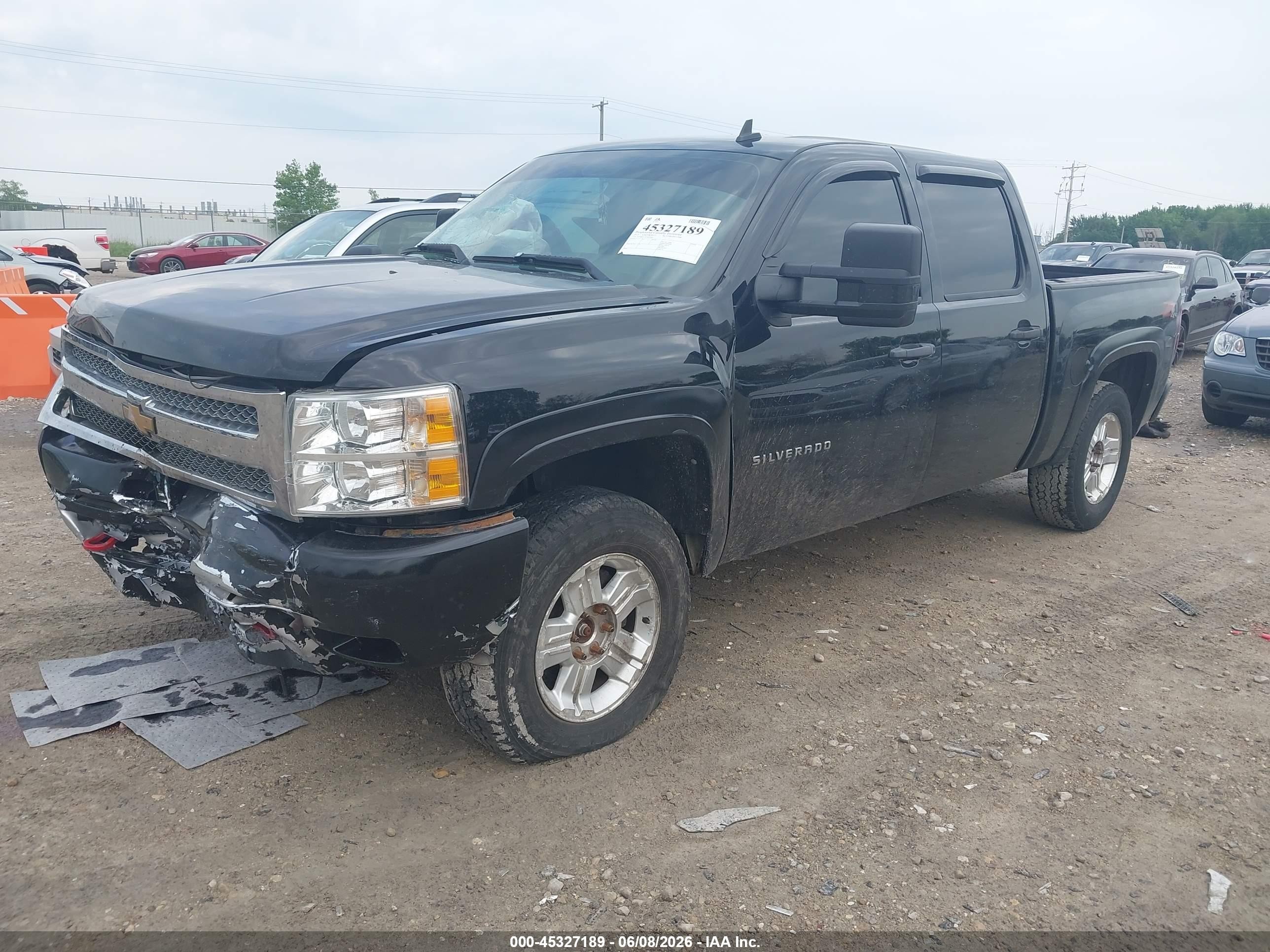 2012 Chevrolet Silverado 1500 Lt Black vin: 3GCPKSE74CG183090