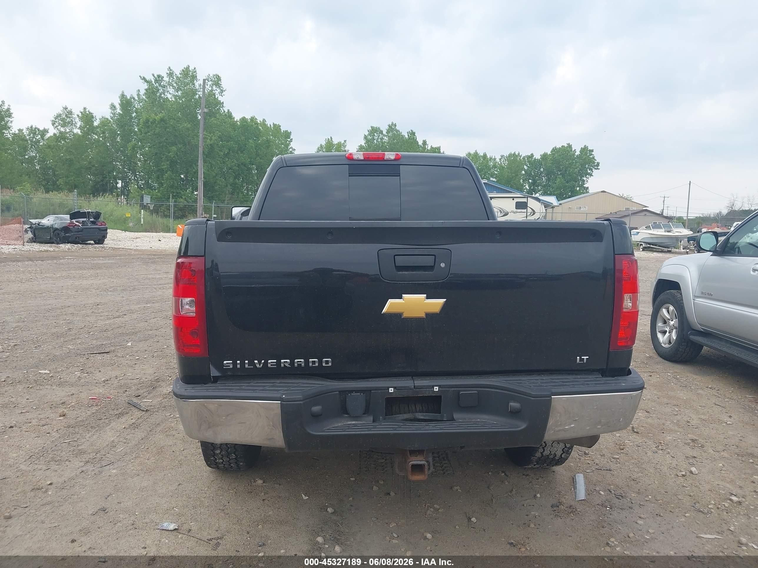 2012 Chevrolet Silverado 1500 Lt Black vin: 3GCPKSE74CG183090
