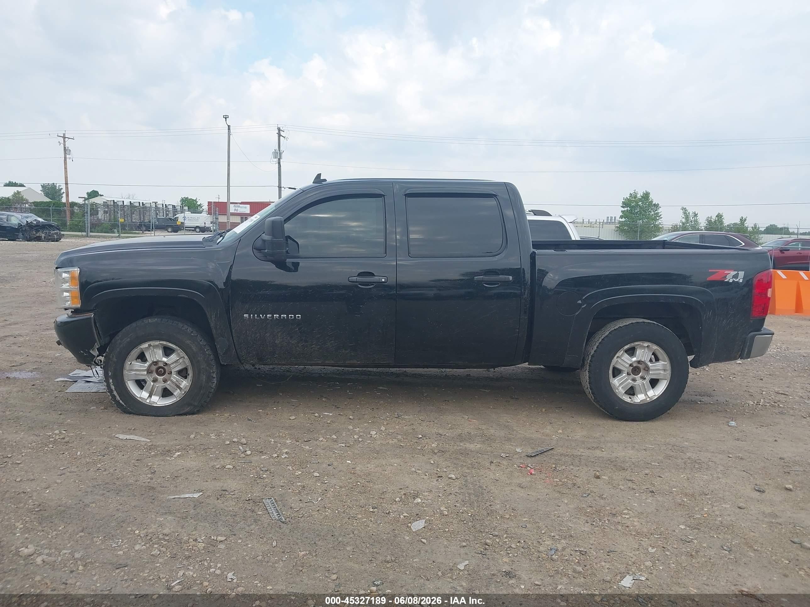 2012 Chevrolet Silverado 1500 Lt Black vin: 3GCPKSE74CG183090