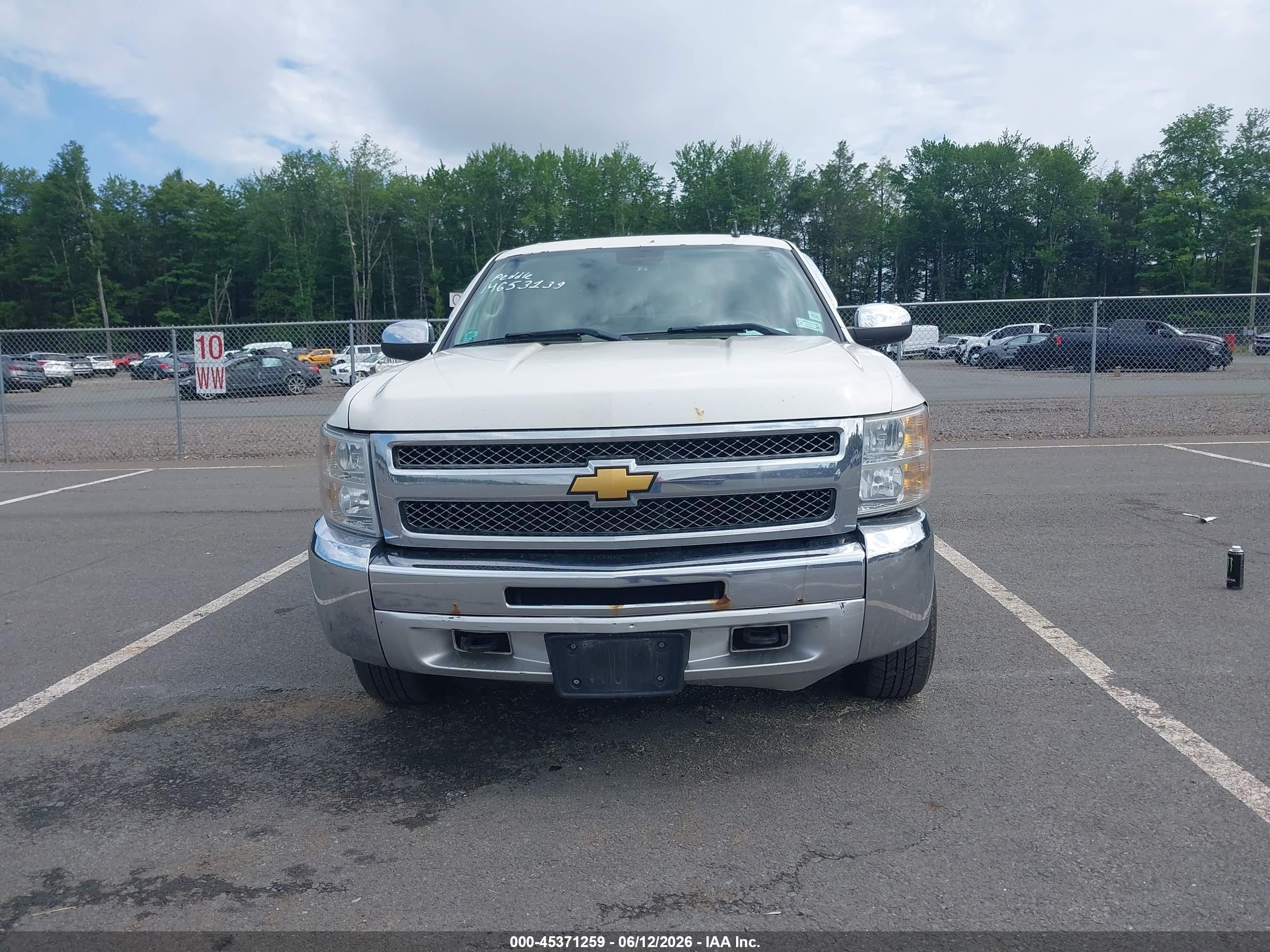 2012 Chevrolet Silverado 1500 Lt White vin: 3GCPKSE74CG192825