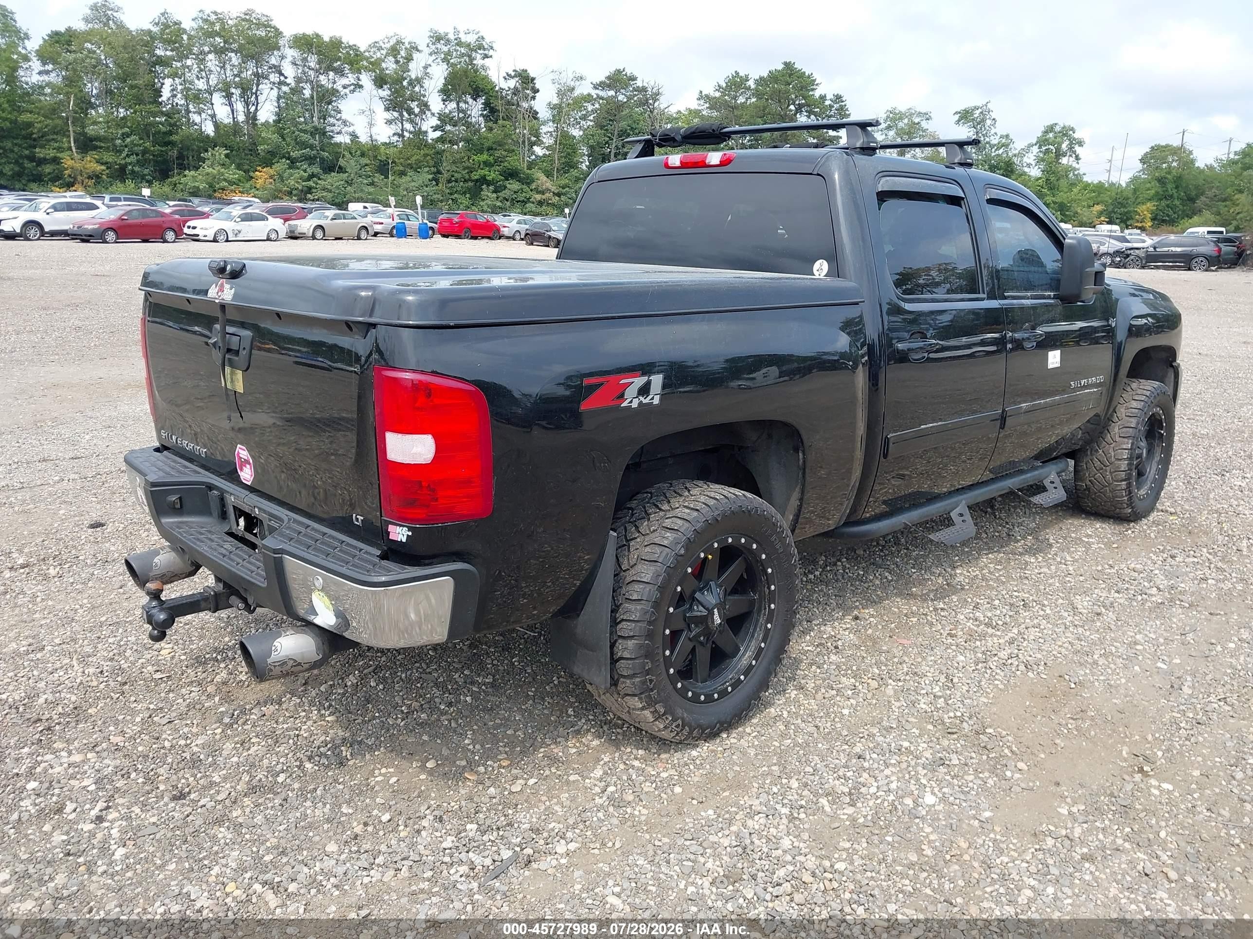 2012 Chevrolet Silverado 1500 Lt Black vin: 3GCPKSE74CG284565