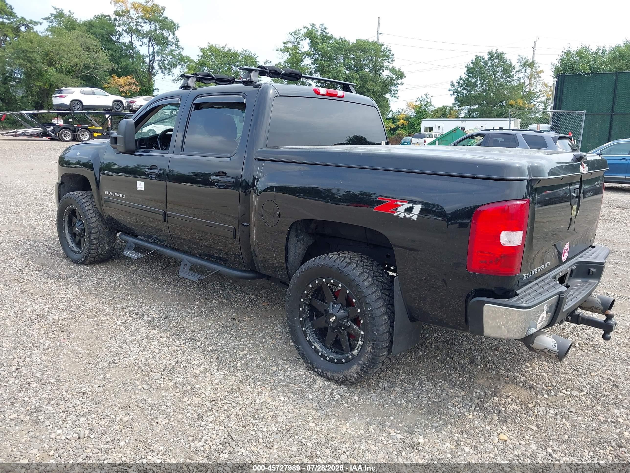 2012 Chevrolet Silverado 1500 Lt Black vin: 3GCPKSE74CG284565