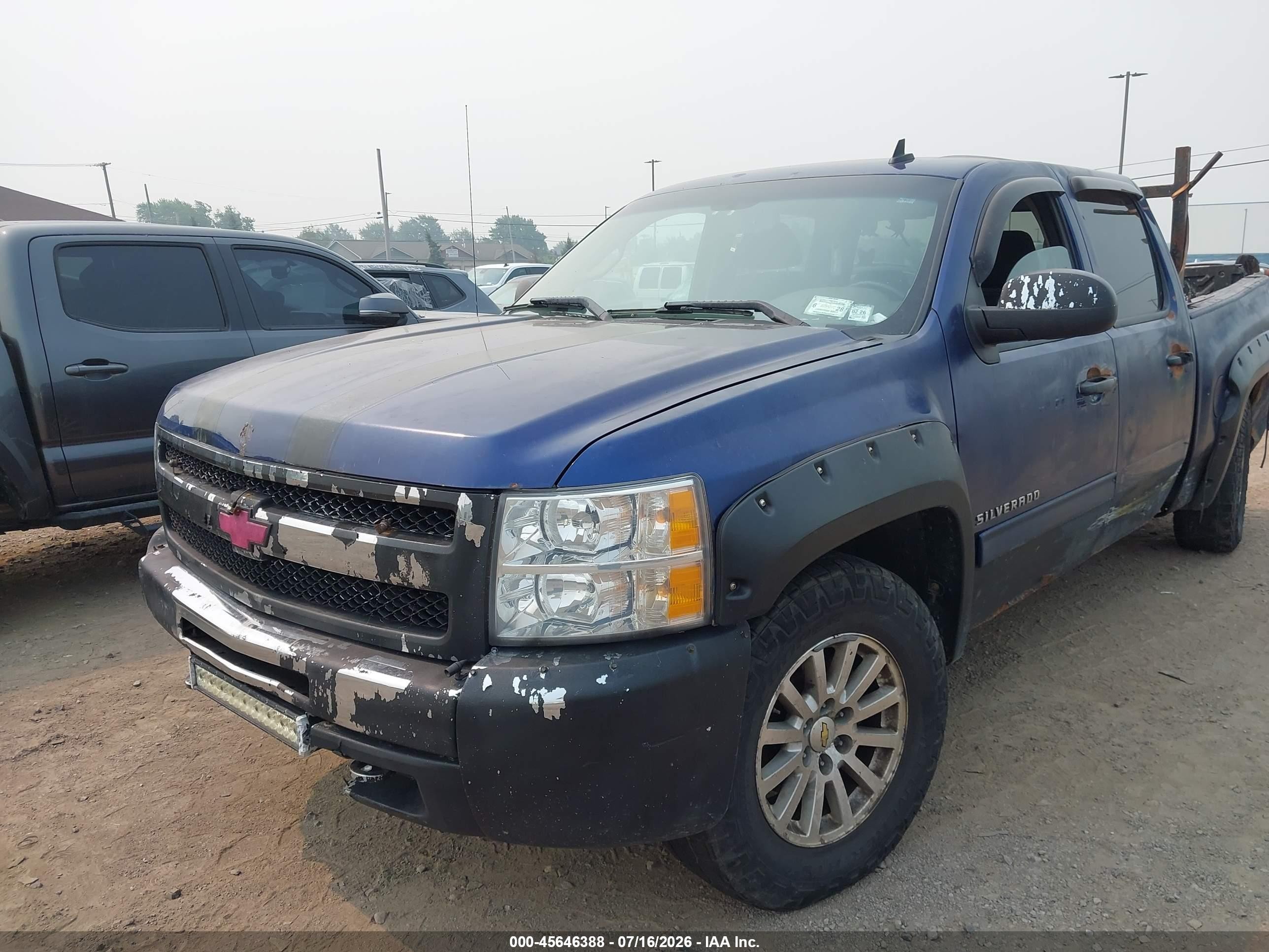 2012 Chevrolet Silverado 1500 Lt Blue vin: 3GCPKSE74CG293993