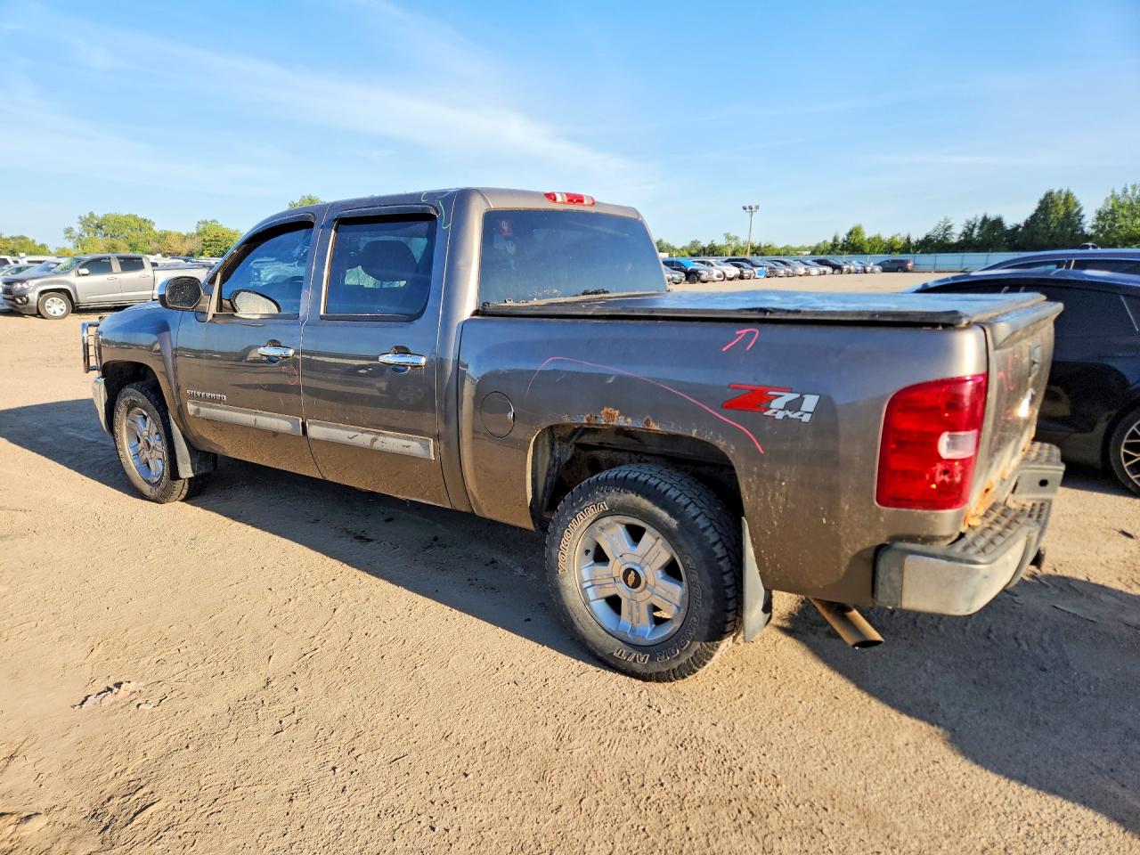 2013 Chevrolet Silverado K1500 Lt Gray vin: 3GCPKSE74DG136627