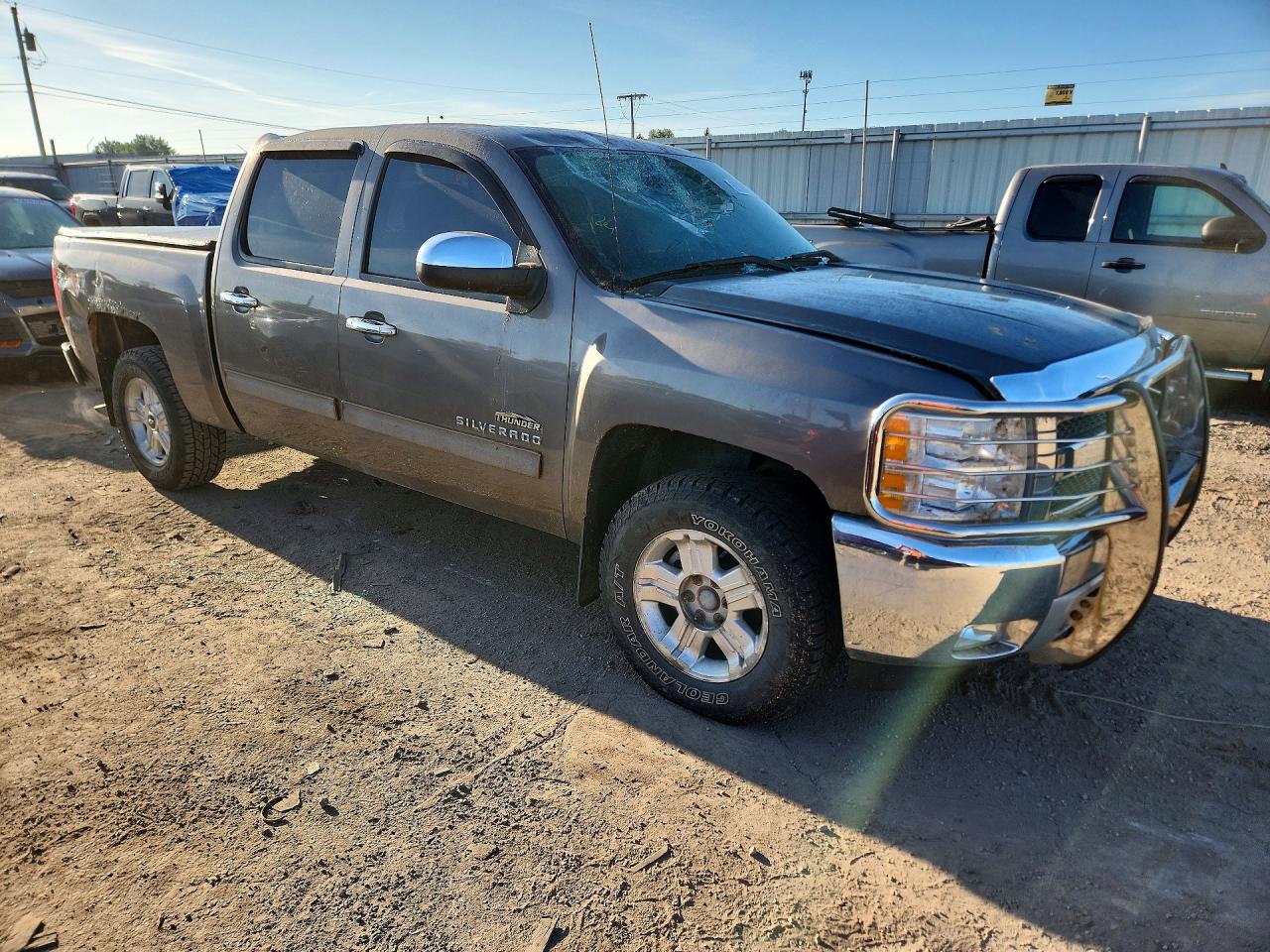 2013 Chevrolet Silverado K1500 Lt Gray vin: 3GCPKSE74DG136627
