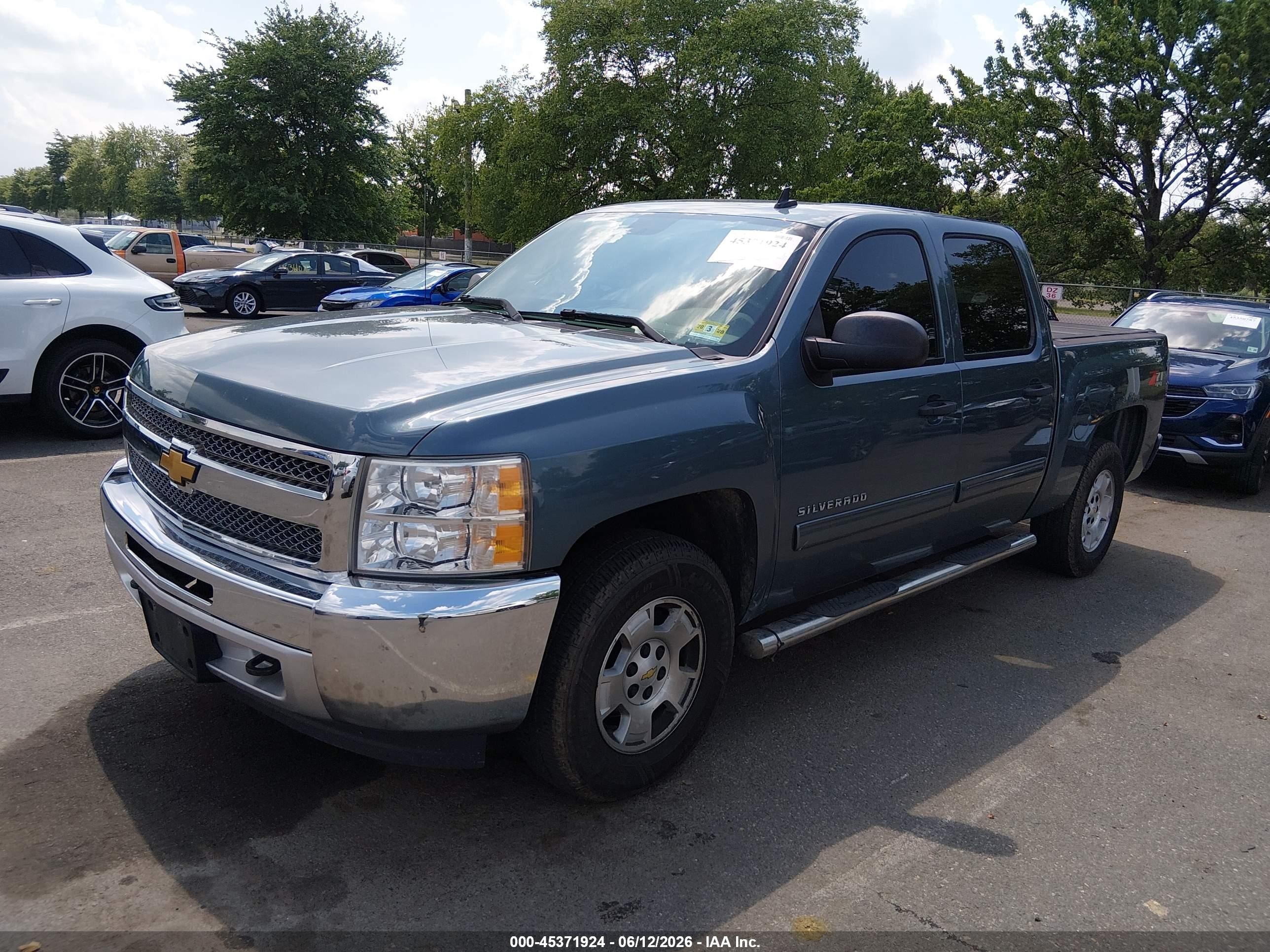 2013 Chevrolet Silverado 1500 Lt Turquoise vin: 3GCPKSE74DG151001