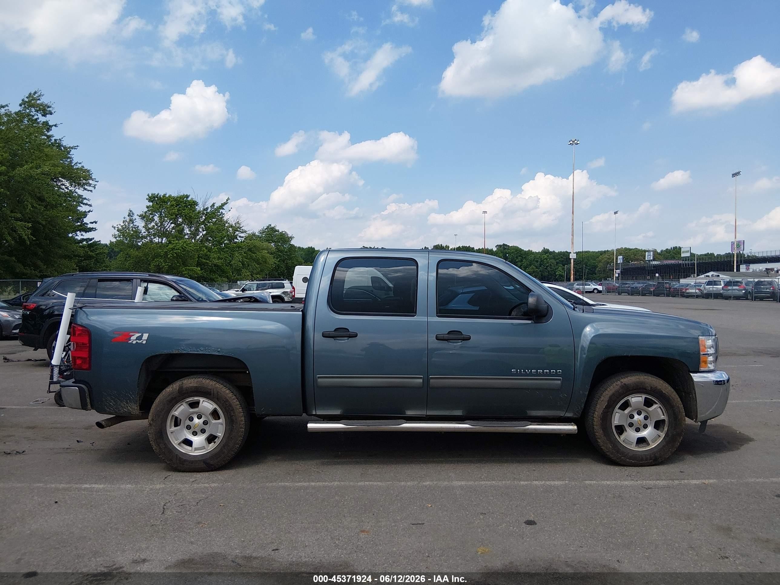 2013 Chevrolet Silverado 1500 Lt Turquoise vin: 3GCPKSE74DG151001