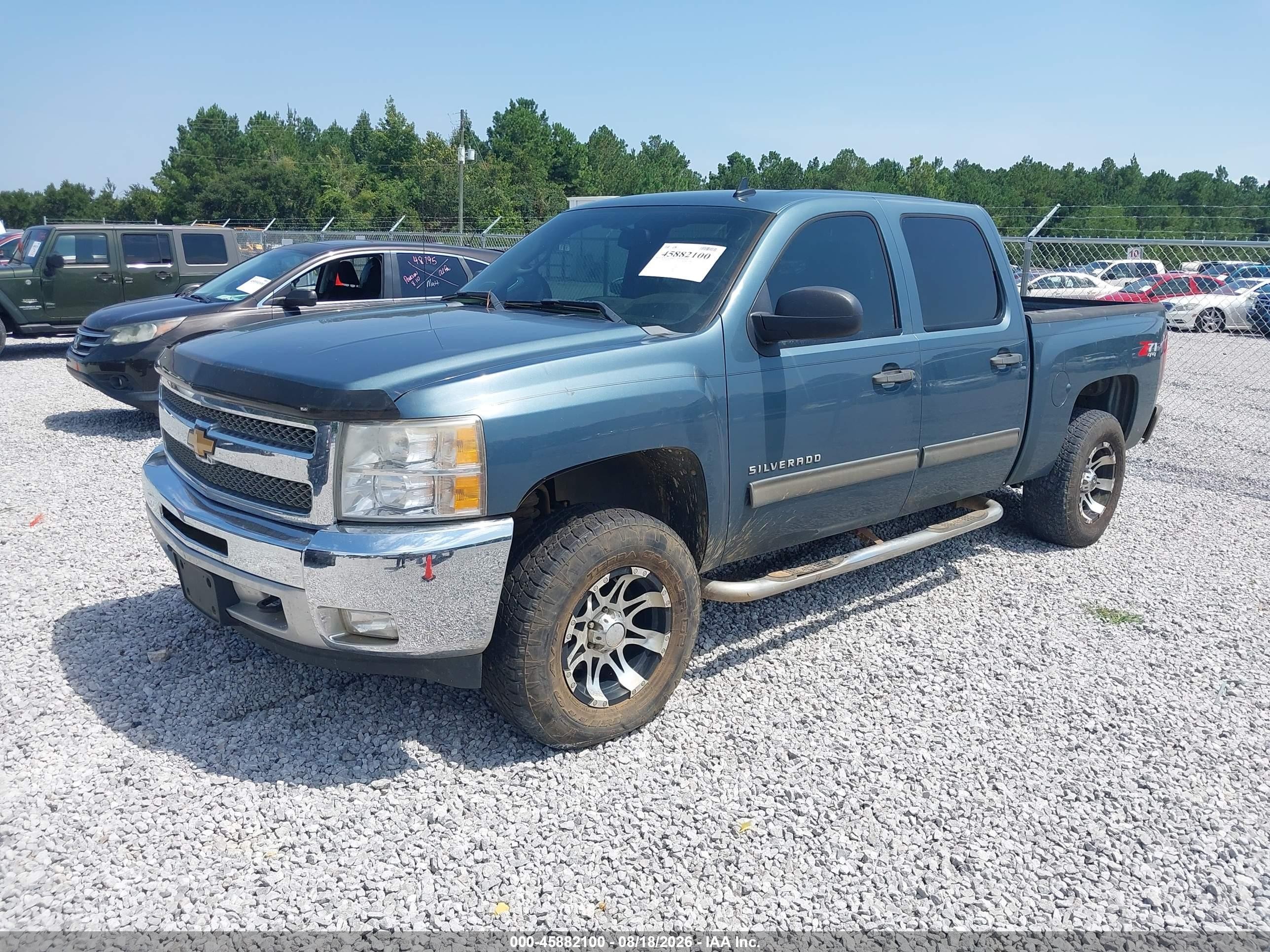2012 Chevrolet Silverado 1500 Lt Blue vin: 3GCPKSE75CG104736