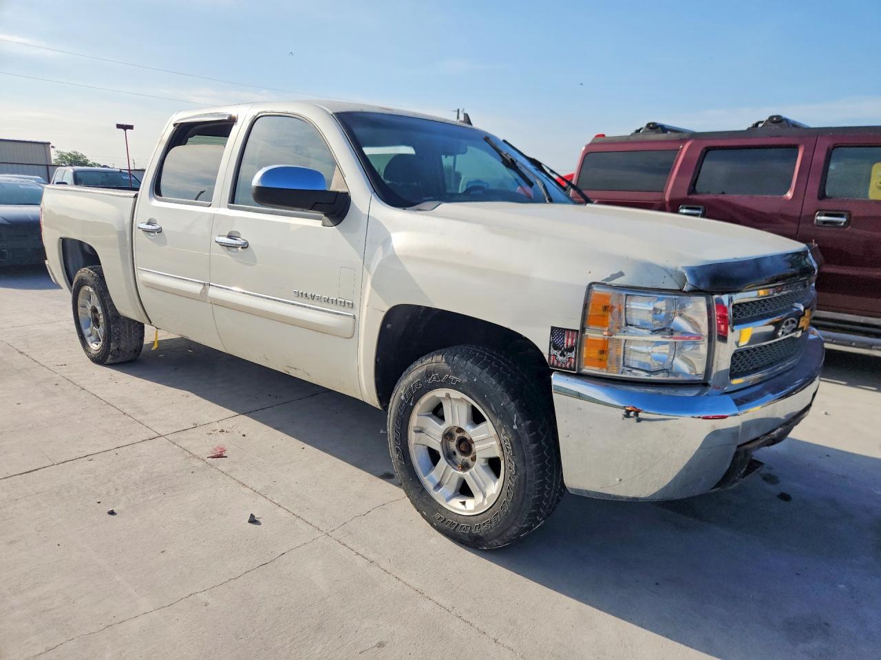 2012 Chevrolet Silverado K1500 Lt White vin: 3GCPKSE75CG201872