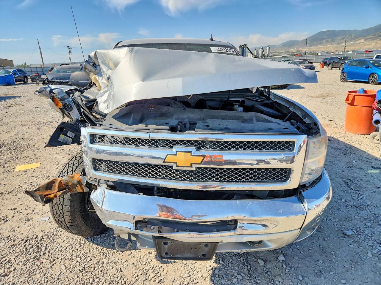 2012 Chevrolet Silverado K1500 Lt Silver vin: 3GCPKSE75CG249033