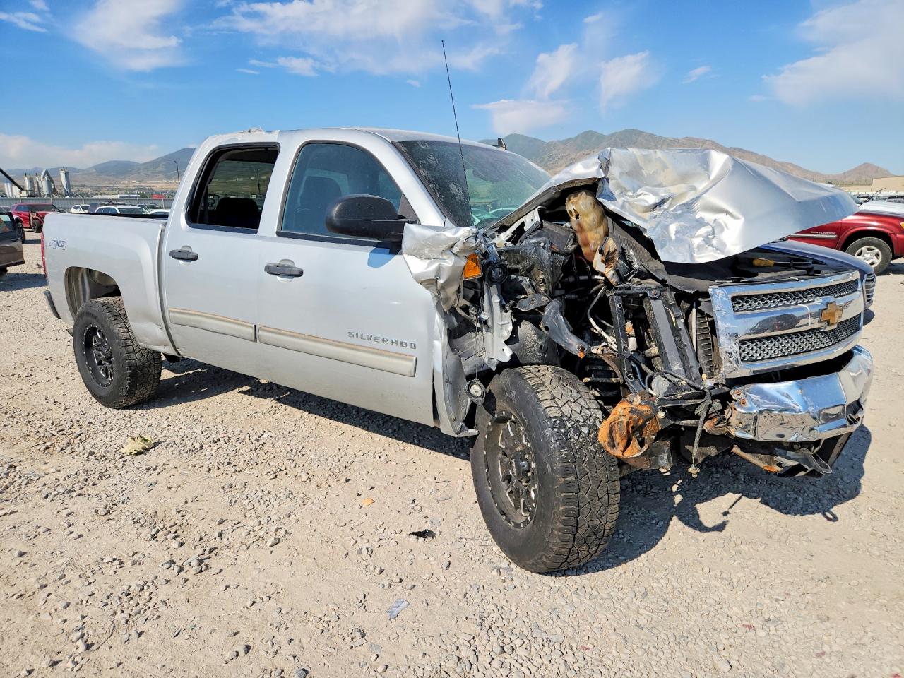 2012 Chevrolet Silverado K1500 Lt Silver vin: 3GCPKSE75CG249033