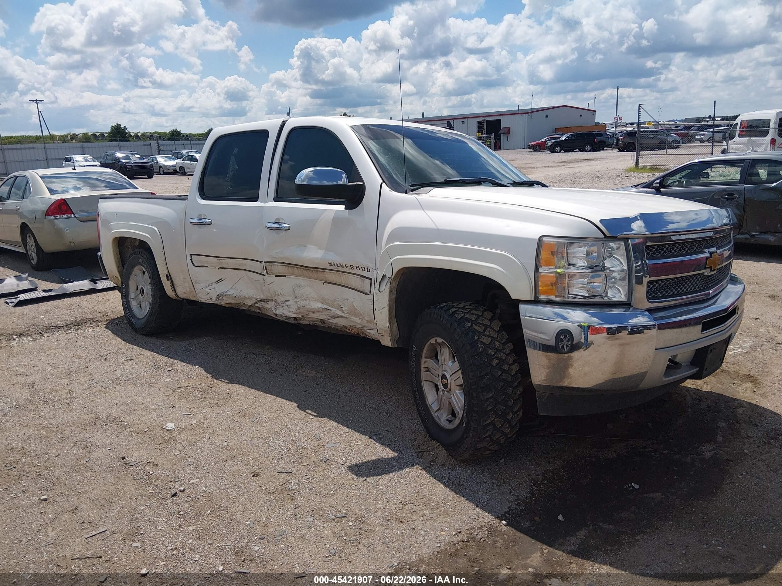2012 Chevrolet Silverado 1500 Lt White vin: 3GCPKSE75CG264437