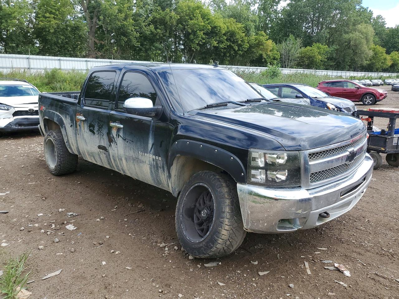 2012 Chevrolet Silverado K1500 Lt Black vin: 3GCPKSE75CG282839