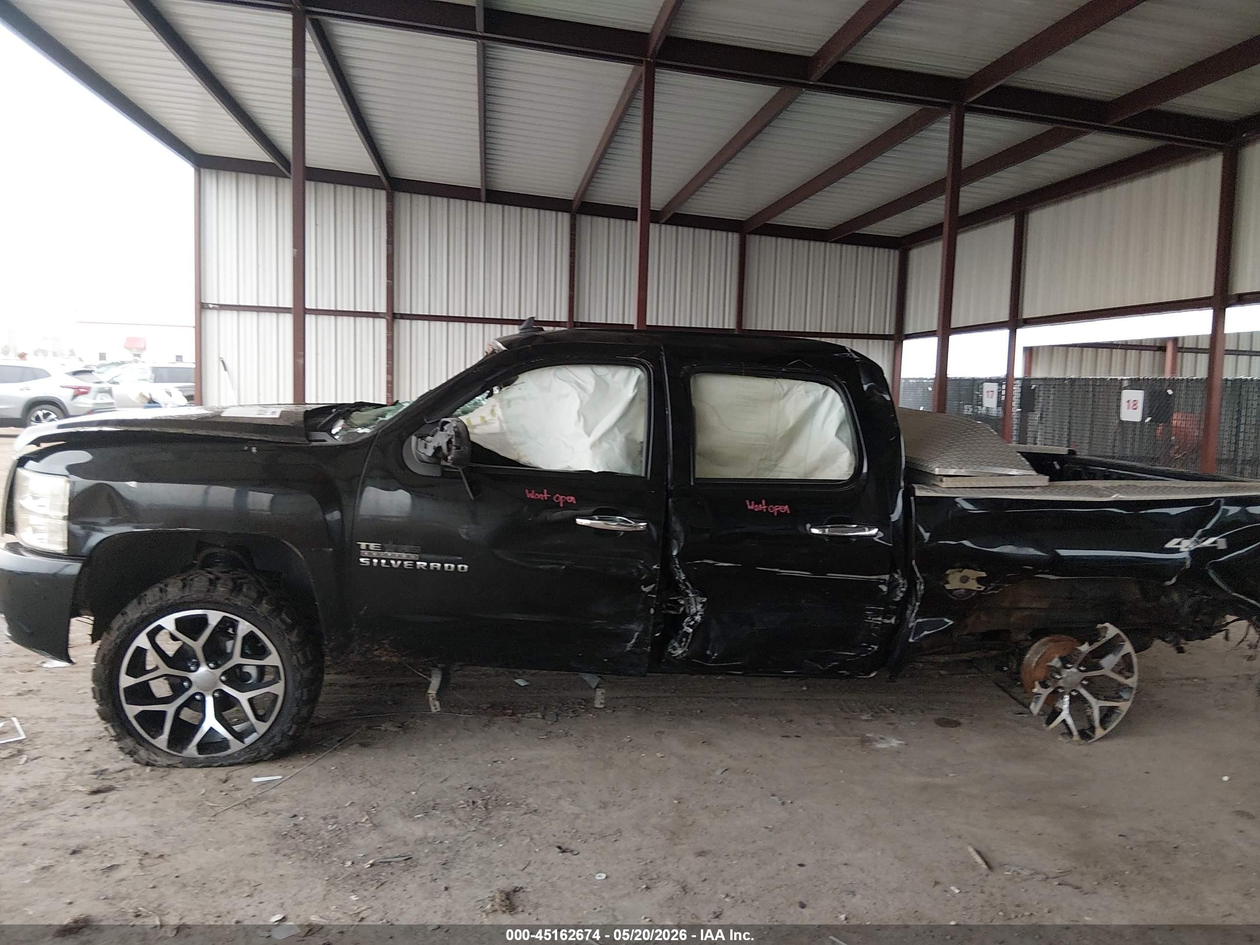 2012 Chevrolet Silverado 1500 Lt Black vin: 3GCPKSE75CG293260