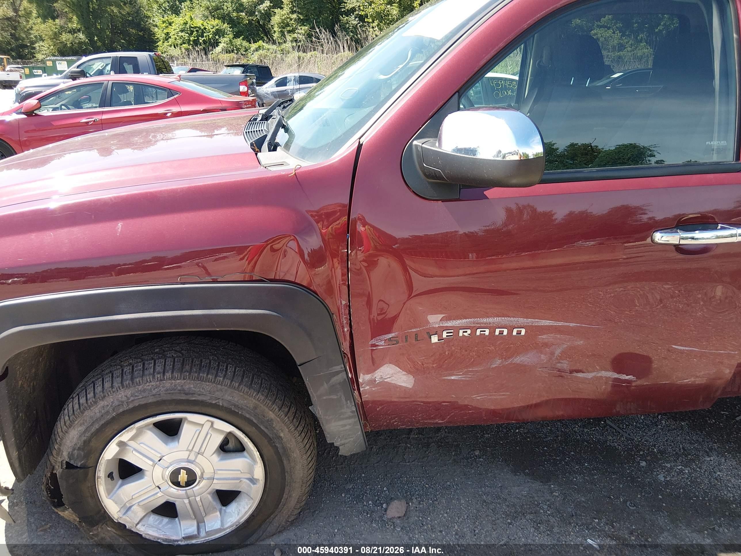 2013 Chevrolet Silverado K1500 Lt Red vin: 3GCPKSE75DG105614