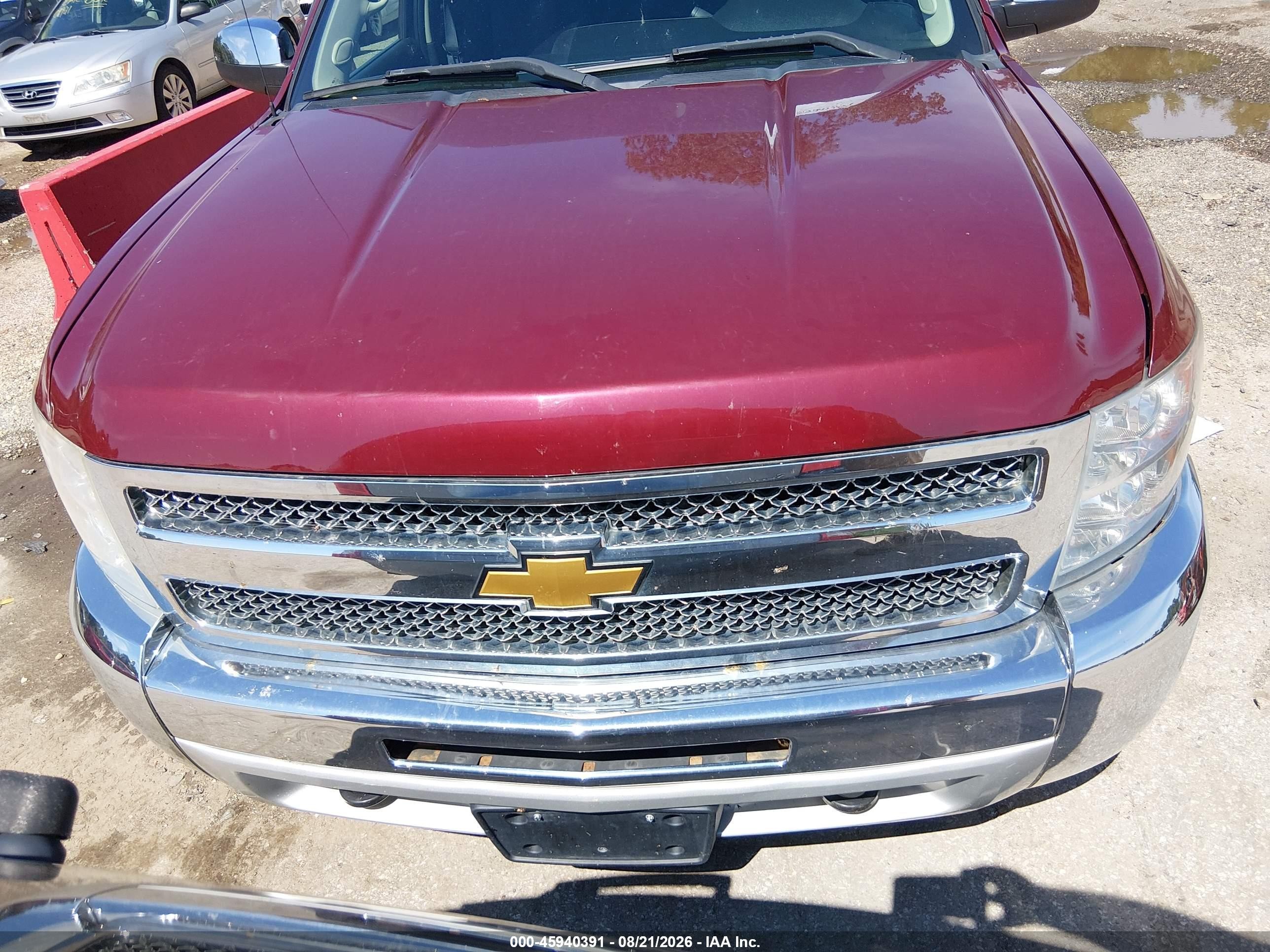 2013 Chevrolet Silverado K1500 Lt Red vin: 3GCPKSE75DG105614