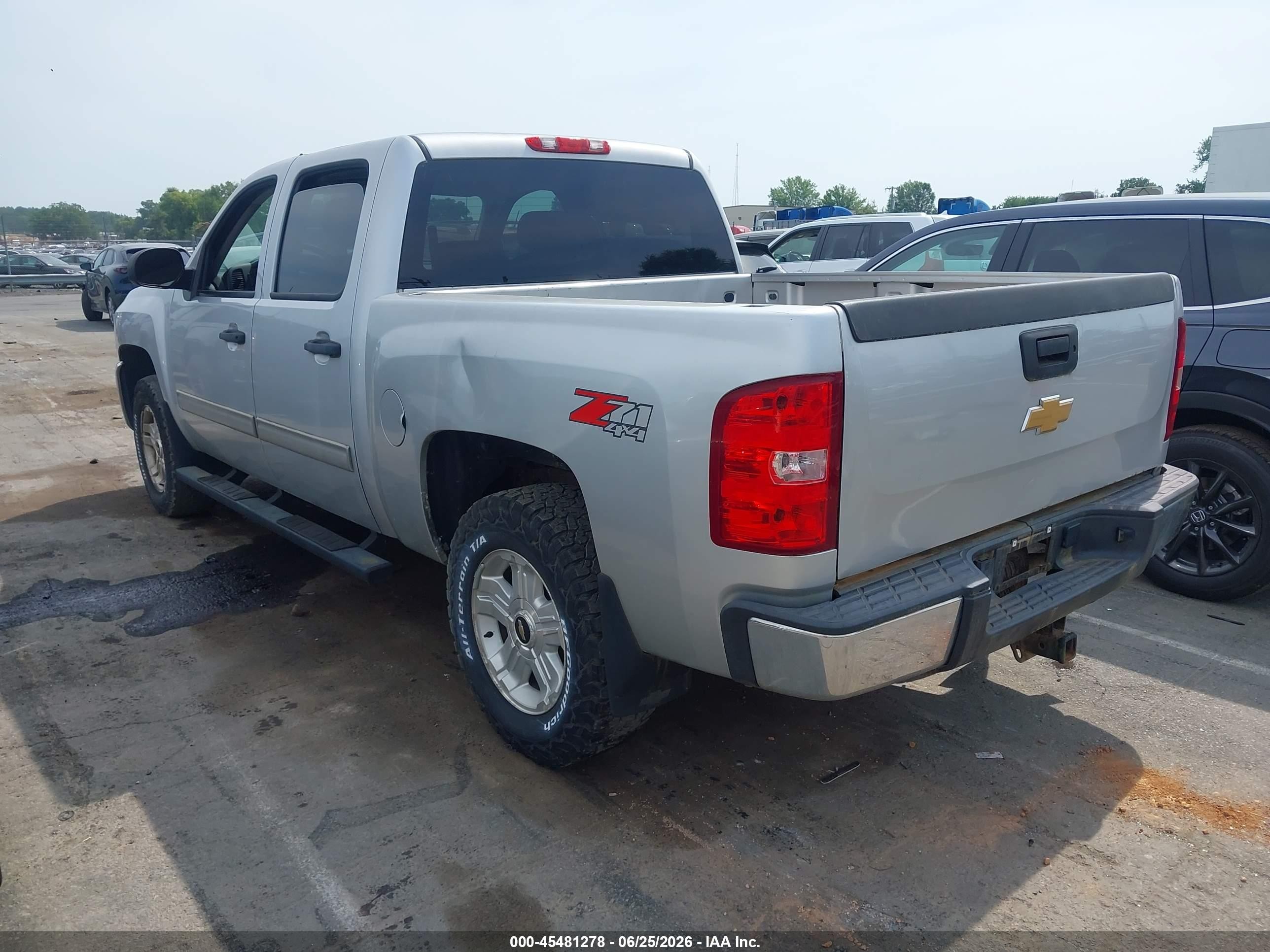 2013 Chevrolet Silverado 1500 Lt Silver vin: 3GCPKSE75DG126253