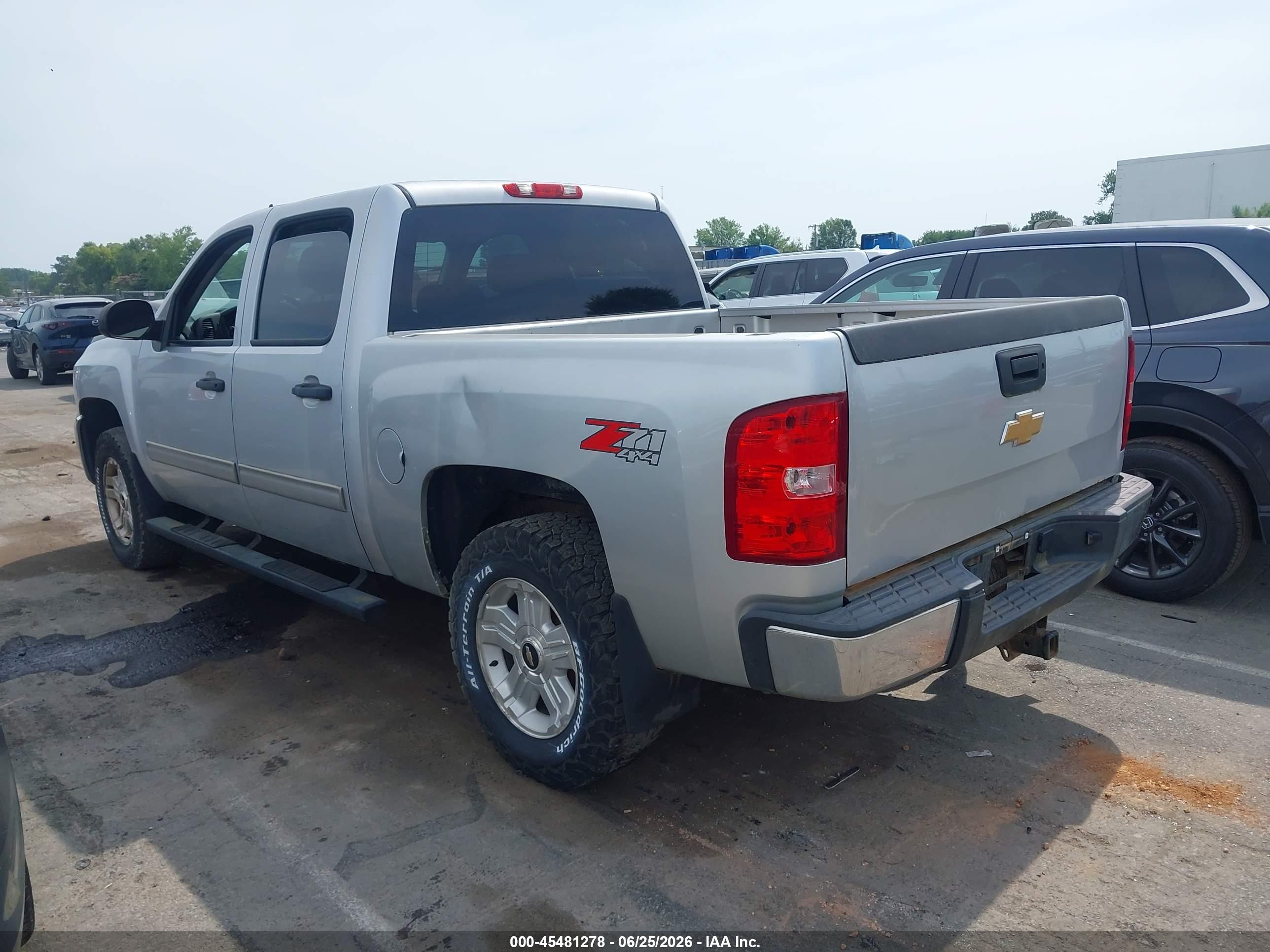 2013 Chevrolet Silverado 1500 Lt Silver vin: 3GCPKSE75DG126253
