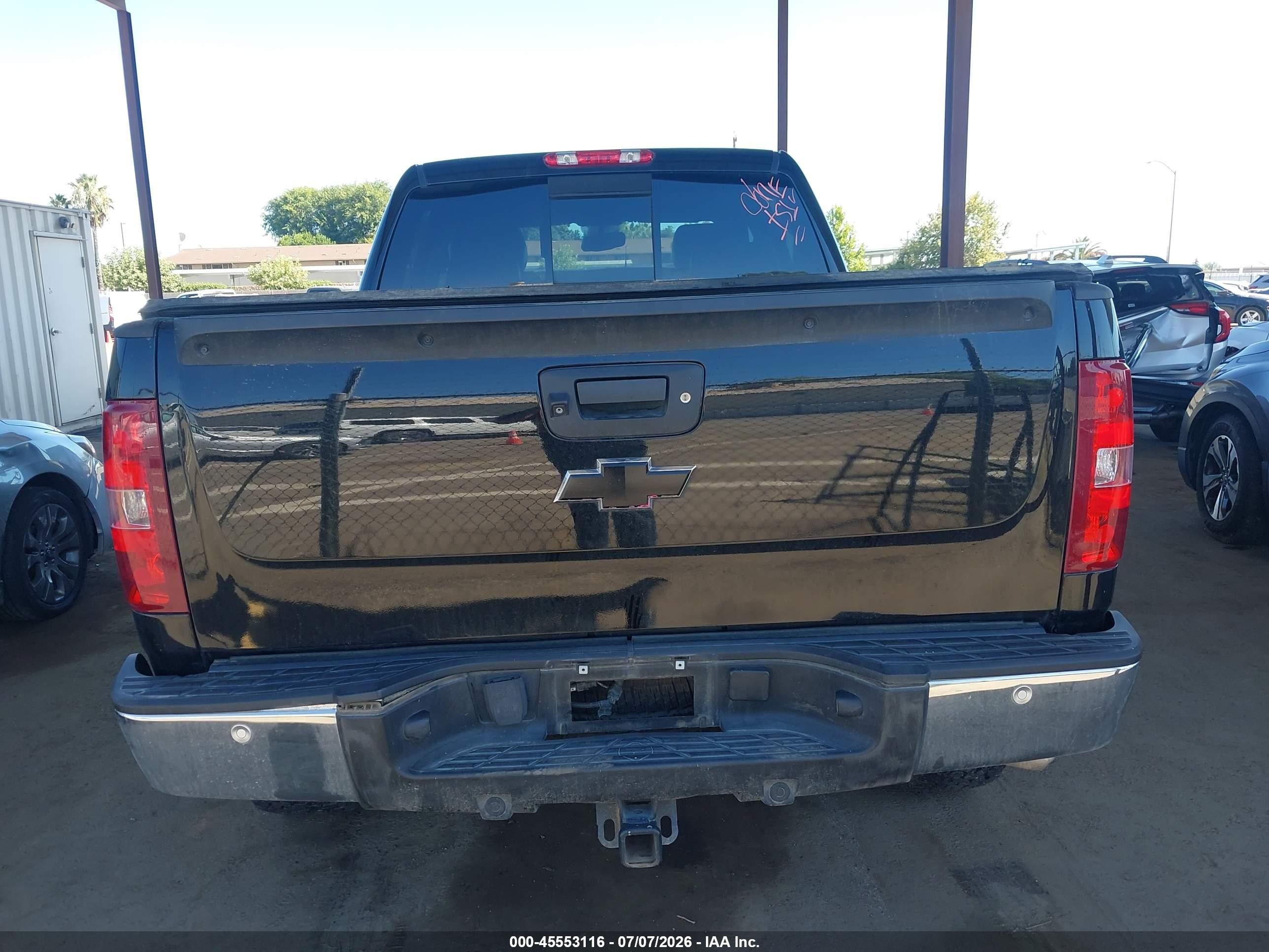 2013 Chevrolet Silverado 1500 Lt Black vin: 3GCPKSE75DG226126
