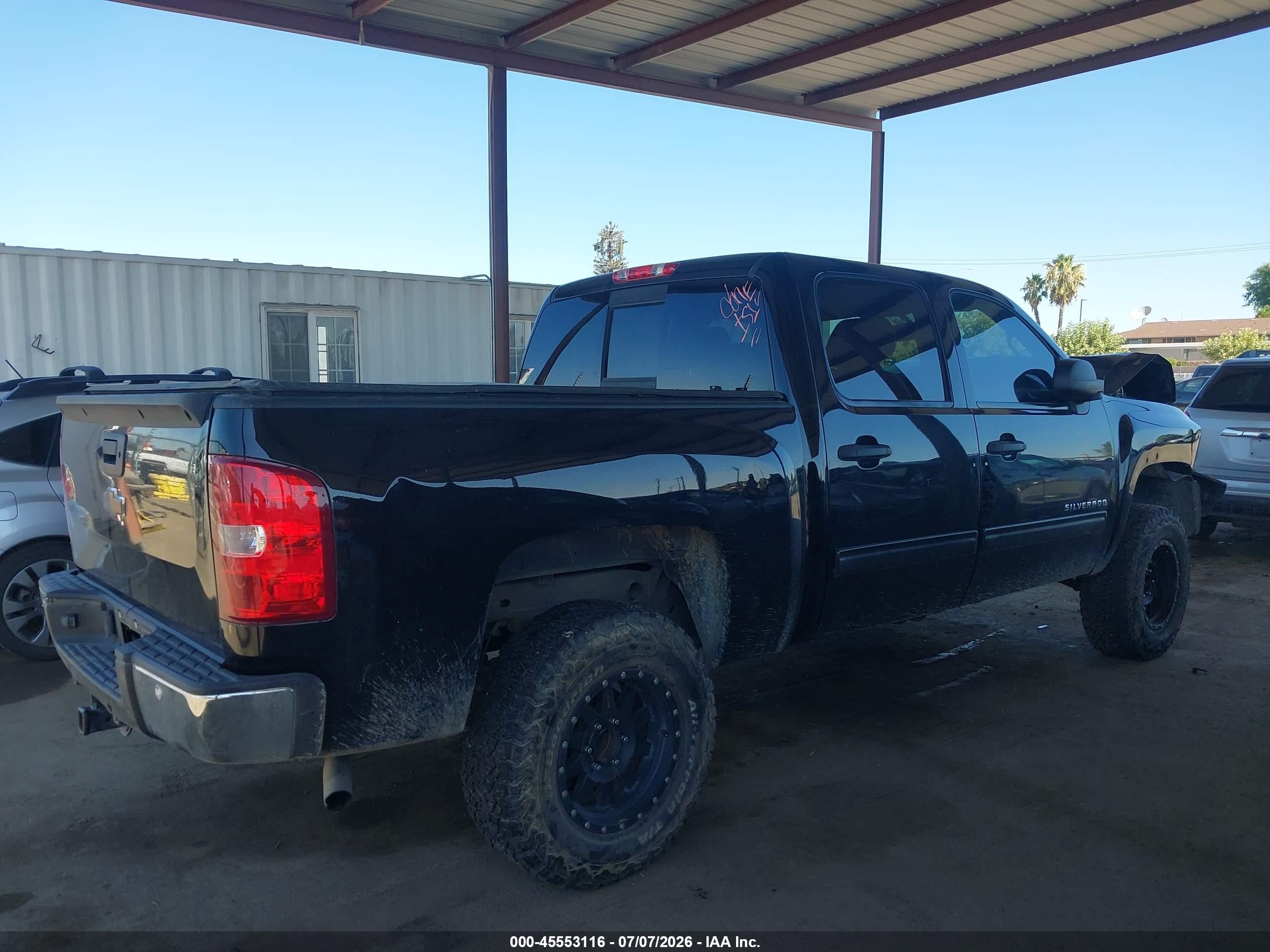 2013 Chevrolet Silverado 1500 Lt Black vin: 3GCPKSE75DG226126