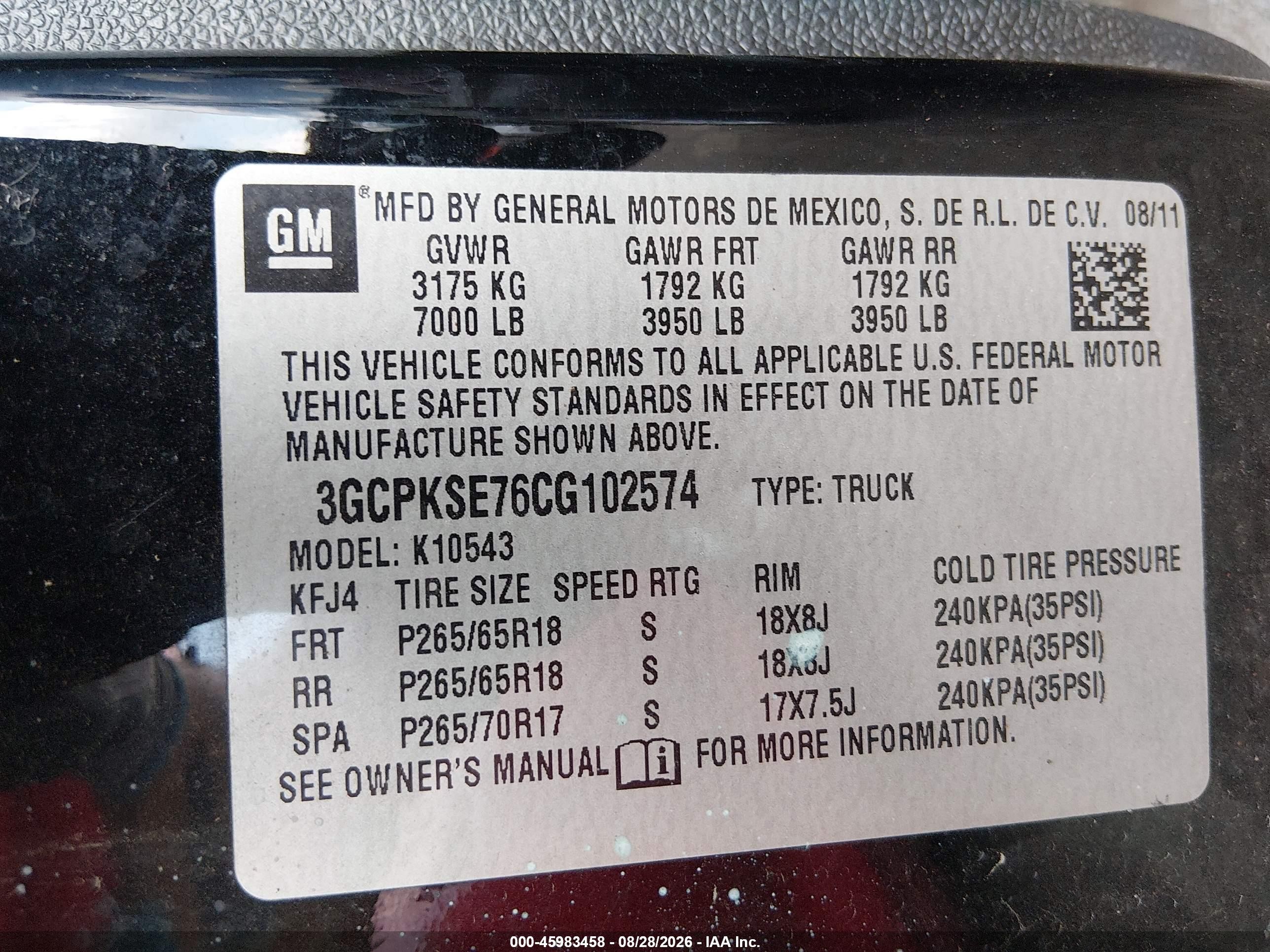 2012 Chevrolet Silverado 1500 Lt Black vin: 3GCPKSE76CG102574