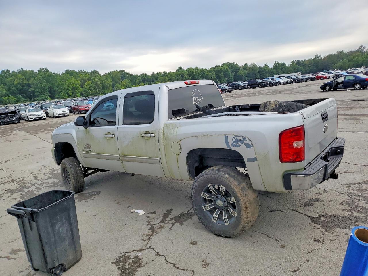 2012 Chevrolet Silverado K1500 Lt Silver vin: 3GCPKSE76CG221712