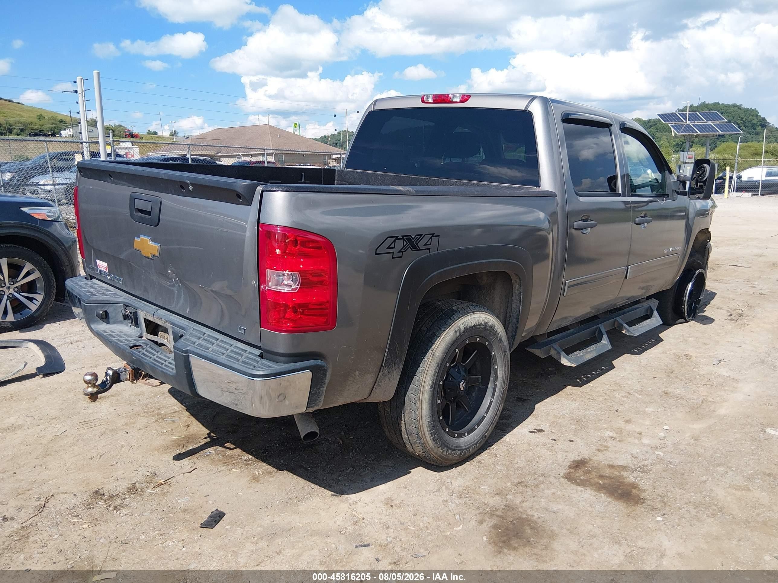 2013 Chevrolet Silverado 1500 Lt Gray vin: 3GCPKSE76DG111938
