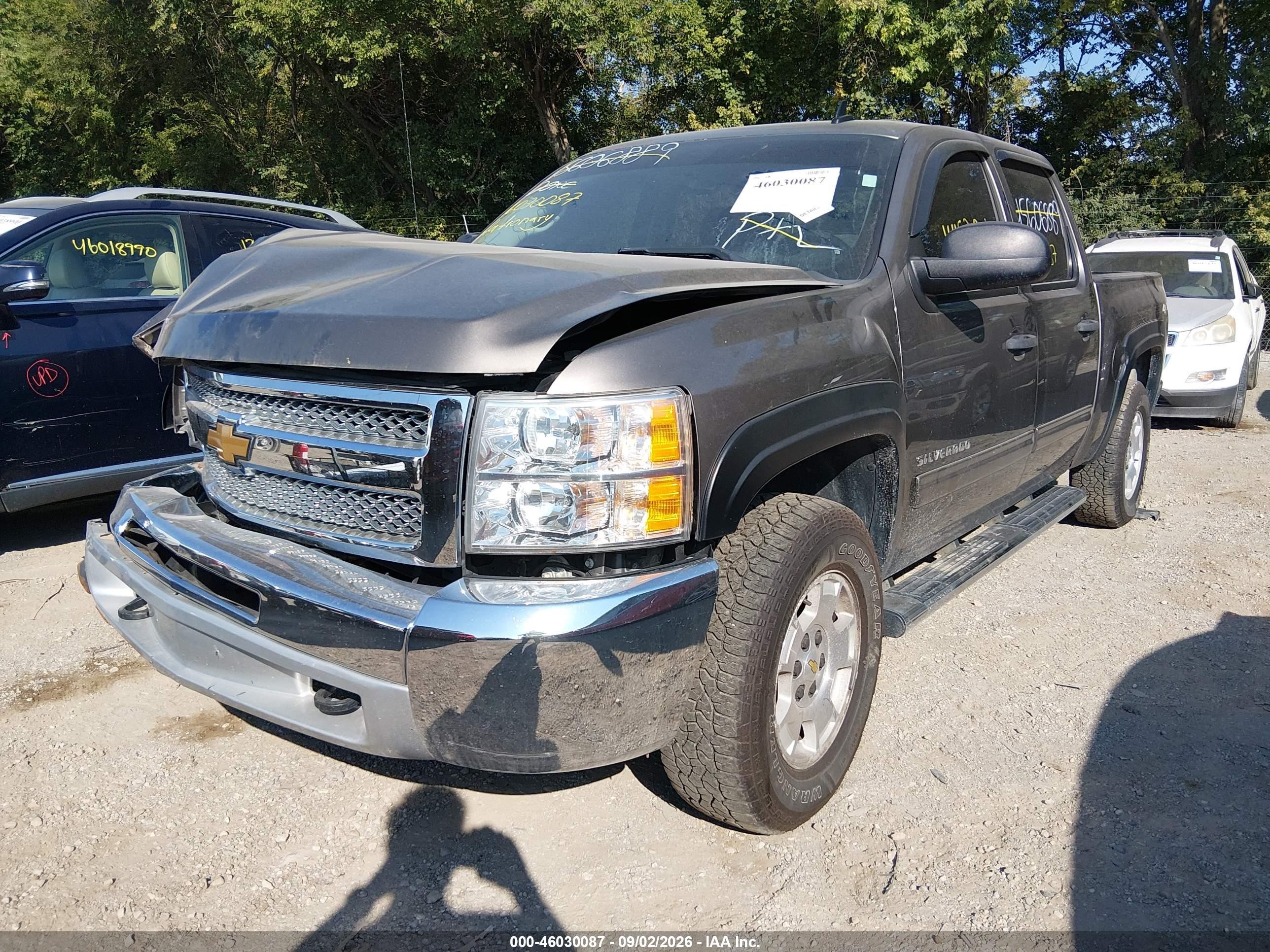 2013 Chevrolet Silverado 1500 Lt Gray vin: 3GCPKSE76DG246224