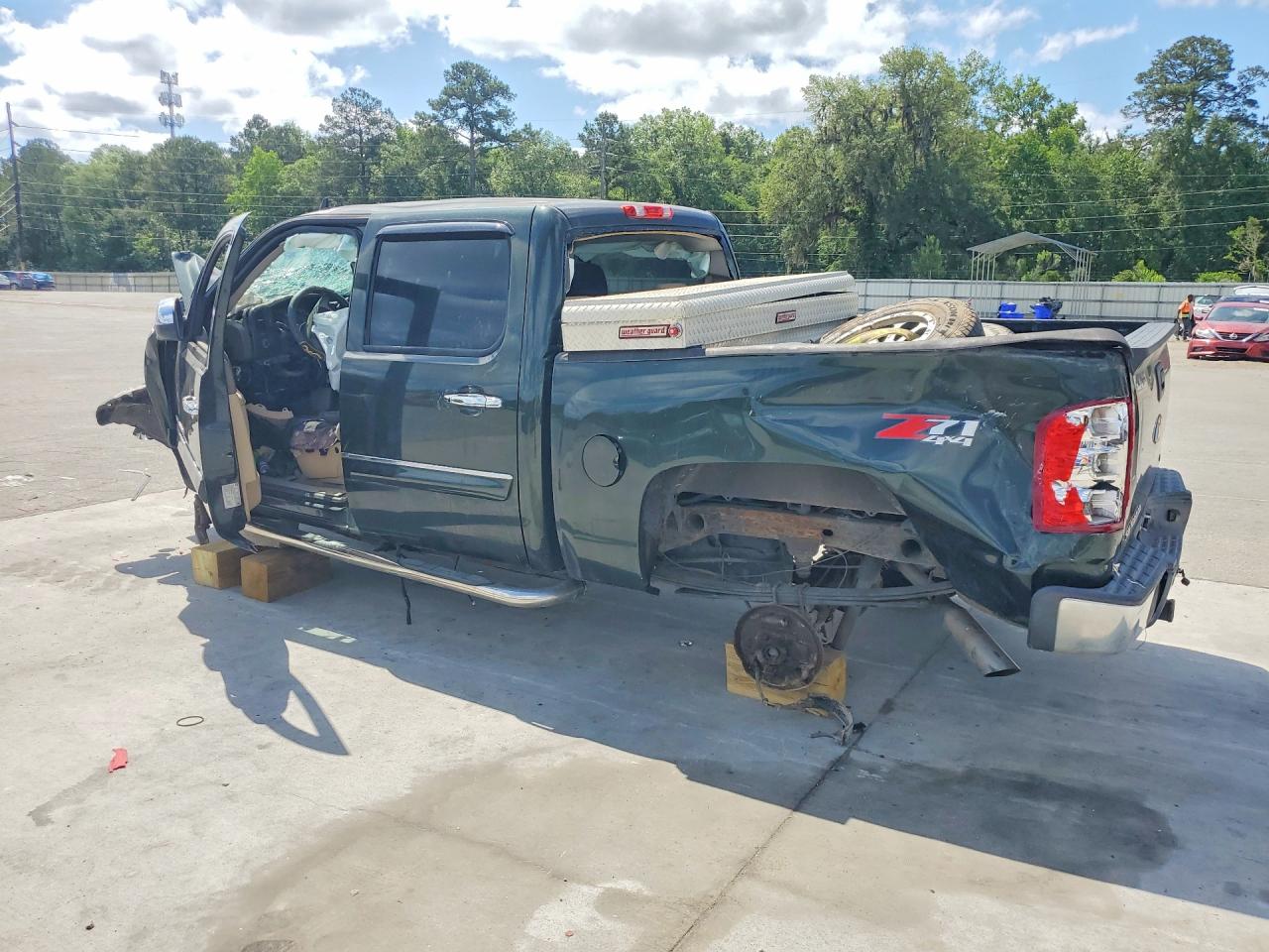 2013 Chevrolet Silverado K1500 Lt Green vin: 3GCPKSE76DG253092